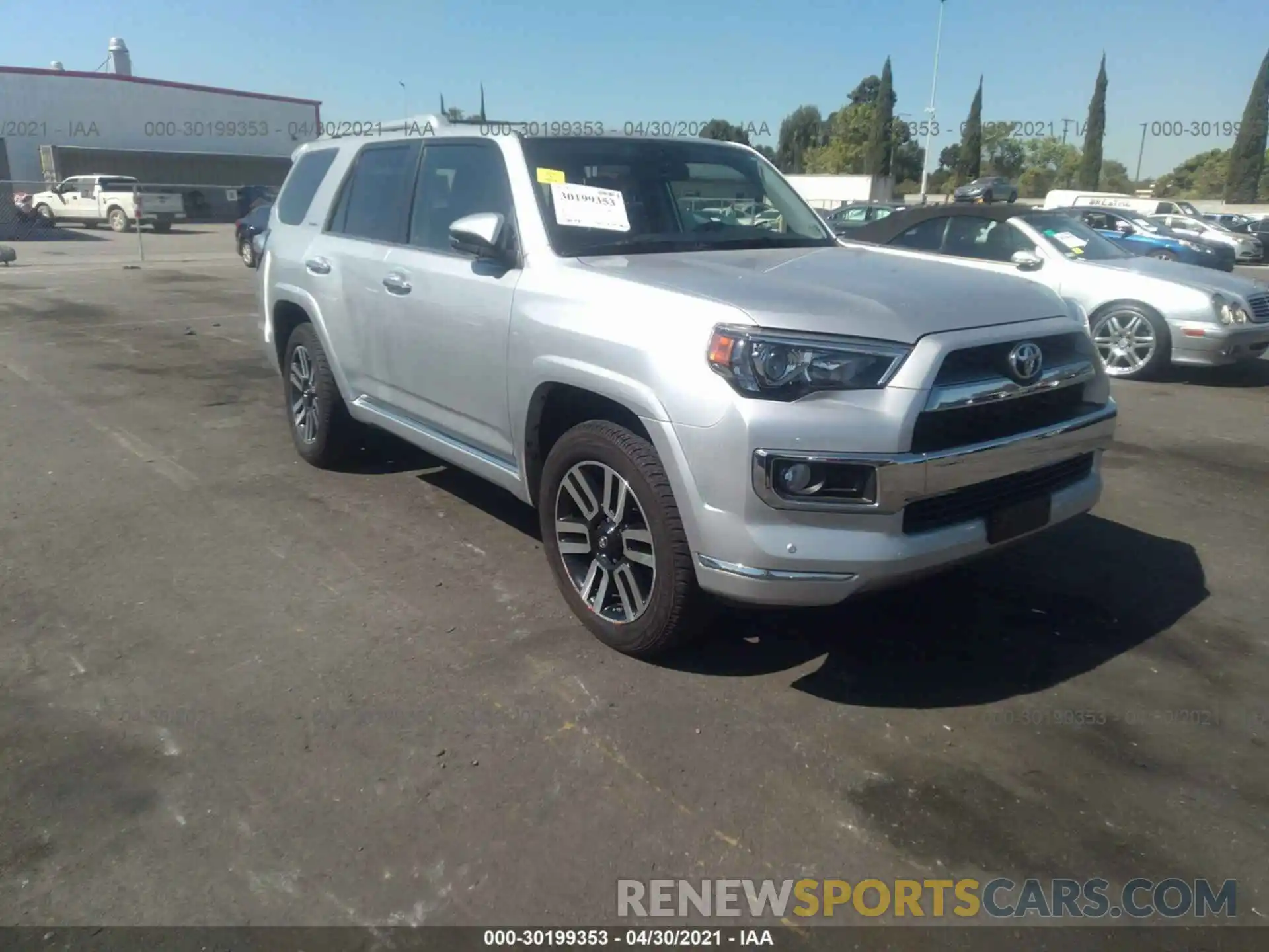 1 Photograph of a damaged car JTEBU5JR8K5638232 TOYOTA 4RUNNER 2019