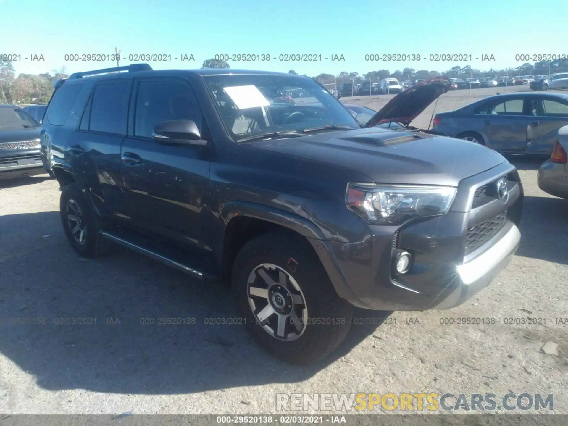 1 Photograph of a damaged car JTEBU5JR8K5638747 TOYOTA 4RUNNER 2019