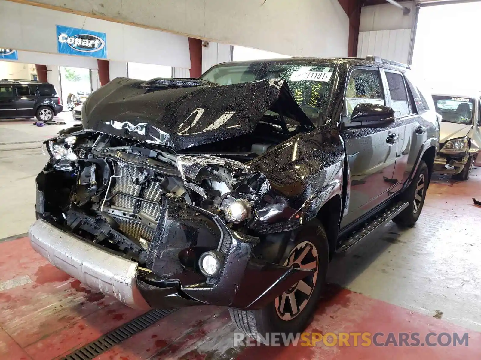 2 Photograph of a damaged car JTEBU5JR8K5645956 TOYOTA 4RUNNER 2019