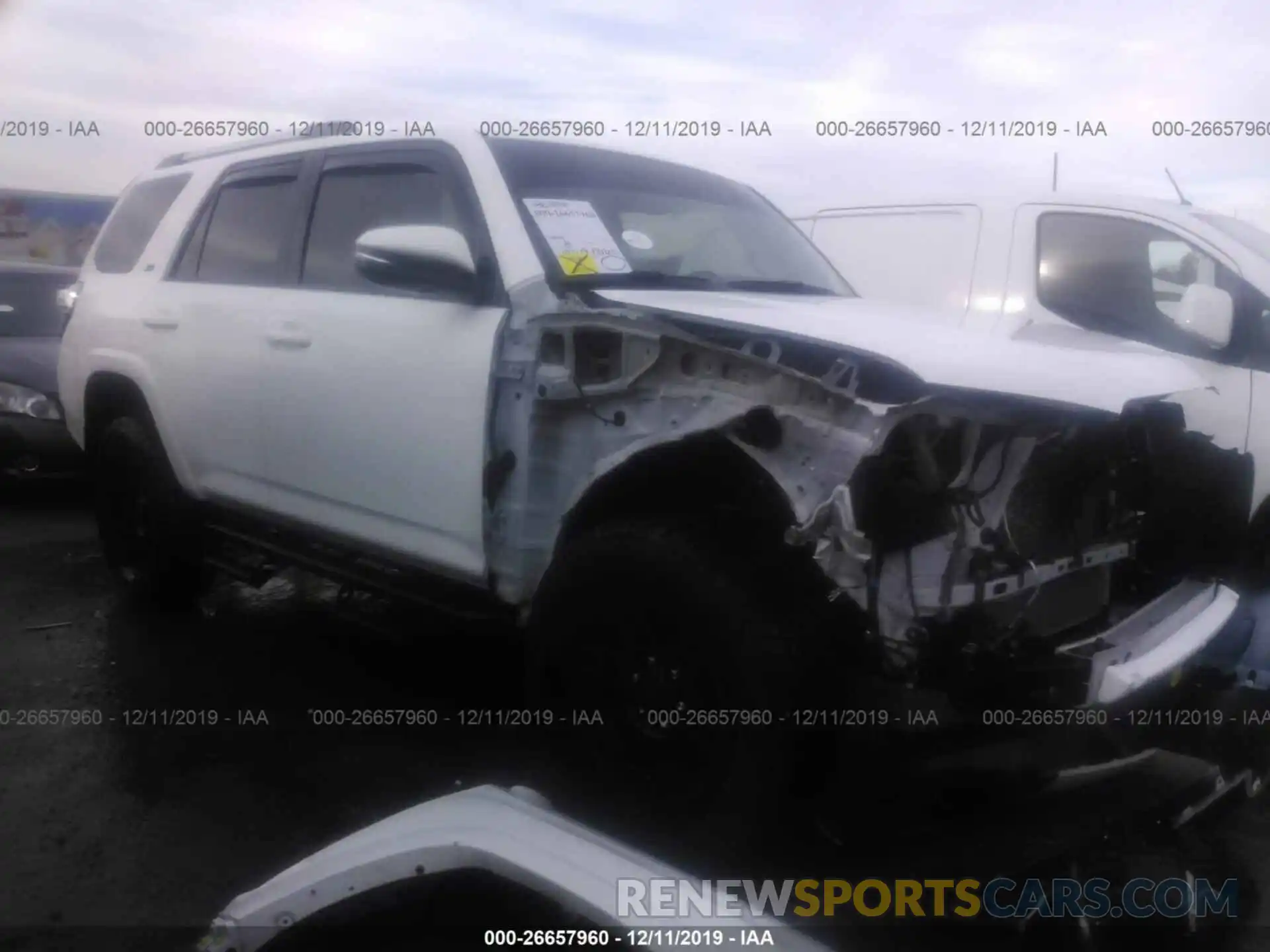 1 Photograph of a damaged car JTEBU5JR8K5647058 TOYOTA 4RUNNER 2019