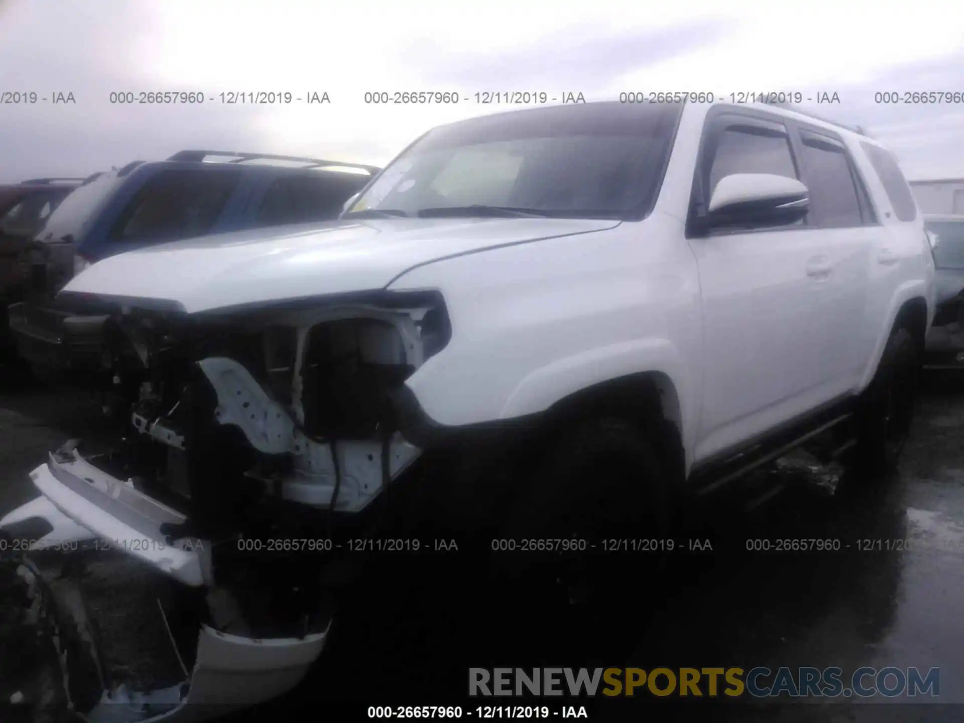 2 Photograph of a damaged car JTEBU5JR8K5647058 TOYOTA 4RUNNER 2019