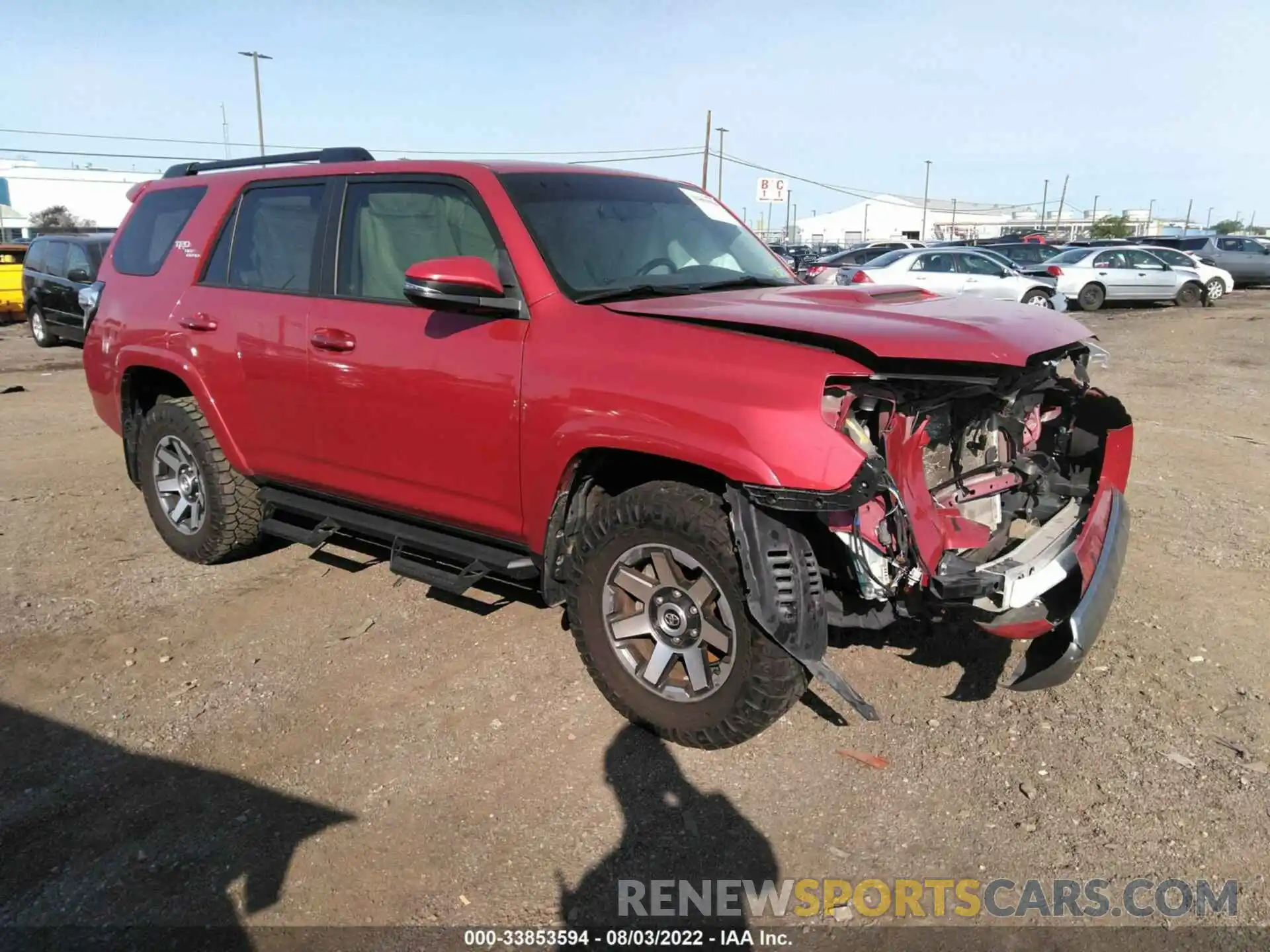 1 Photograph of a damaged car JTEBU5JR8K5649568 TOYOTA 4RUNNER 2019