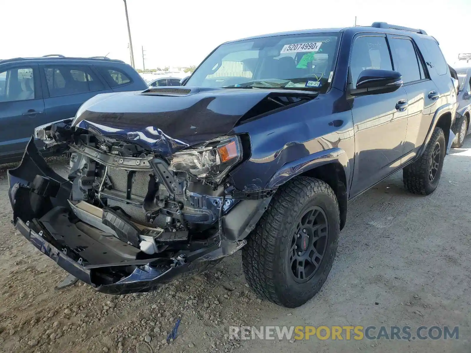 2 Photograph of a damaged car JTEBU5JR8K5649800 TOYOTA 4RUNNER 2019