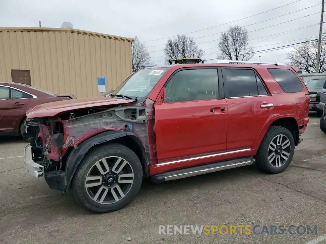 1 Photograph of a damaged car JTEBU5JR8K5651501 TOYOTA 4RUNNER 2019