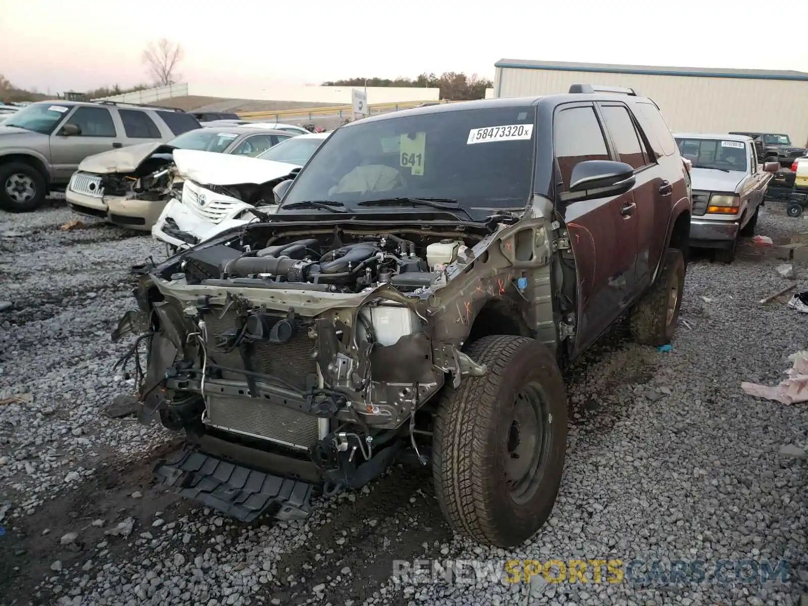 2 Photograph of a damaged car JTEBU5JR8K5652194 TOYOTA 4RUNNER 2019