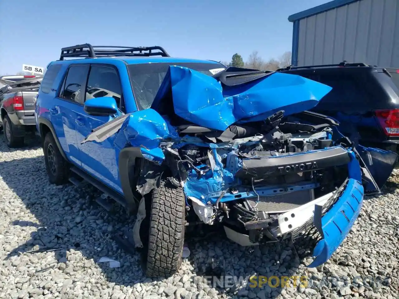 1 Photograph of a damaged car JTEBU5JR8K5654771 TOYOTA 4RUNNER 2019