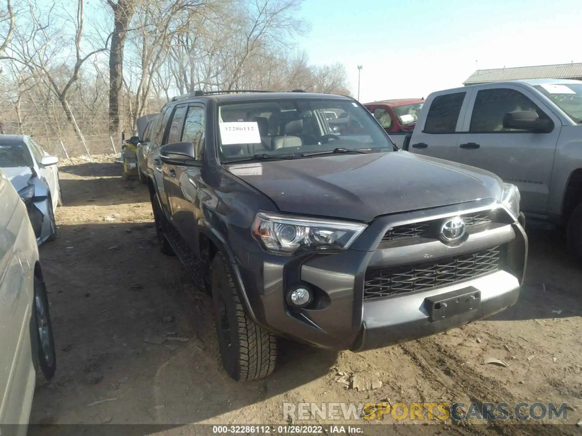 1 Photograph of a damaged car JTEBU5JR8K5658044 TOYOTA 4RUNNER 2019