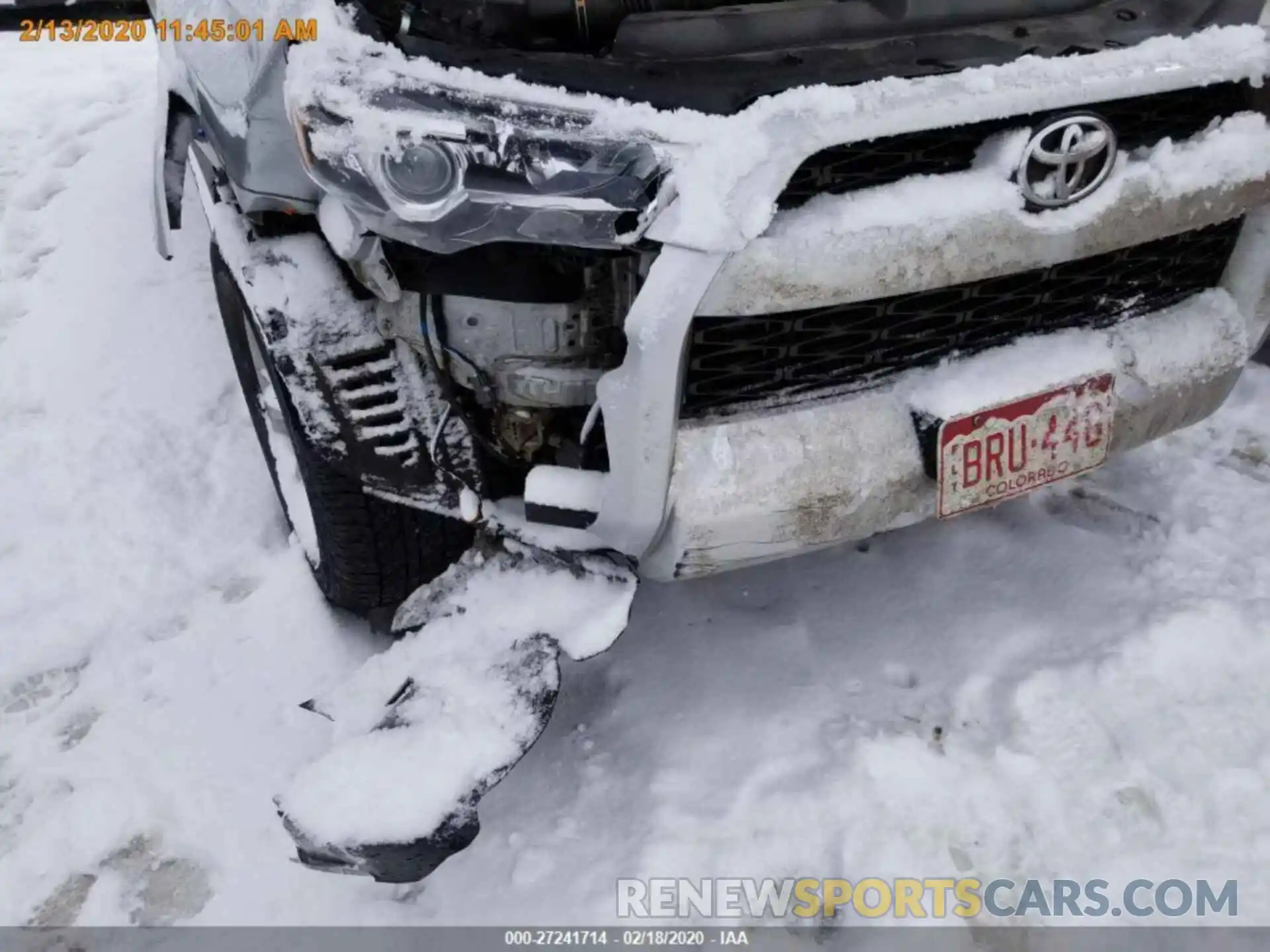 15 Photograph of a damaged car JTEBU5JR8K5662952 TOYOTA 4RUNNER 2019