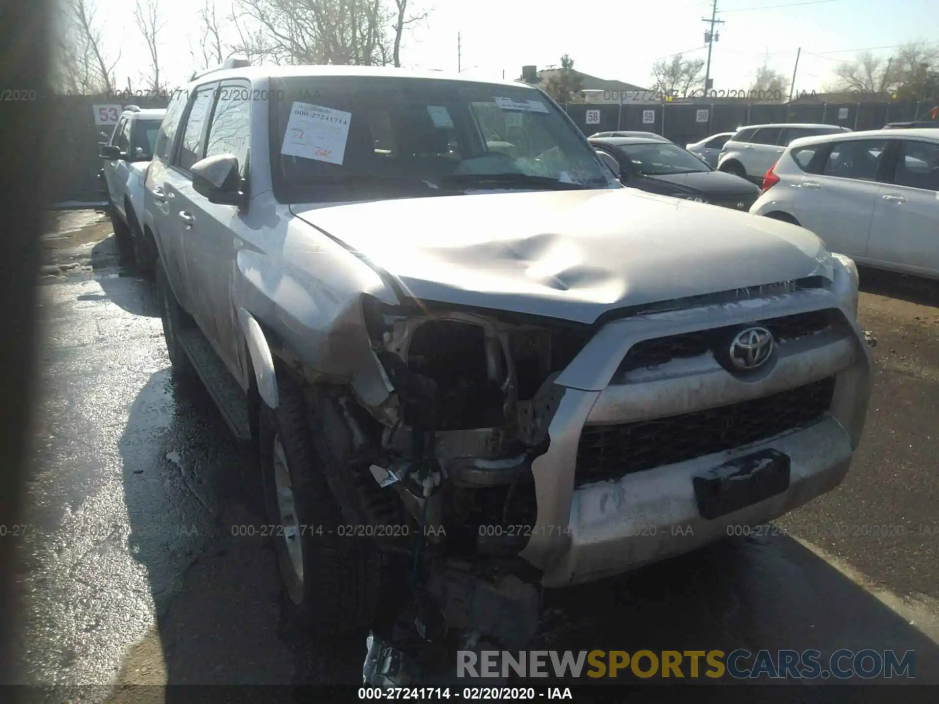 6 Photograph of a damaged car JTEBU5JR8K5662952 TOYOTA 4RUNNER 2019