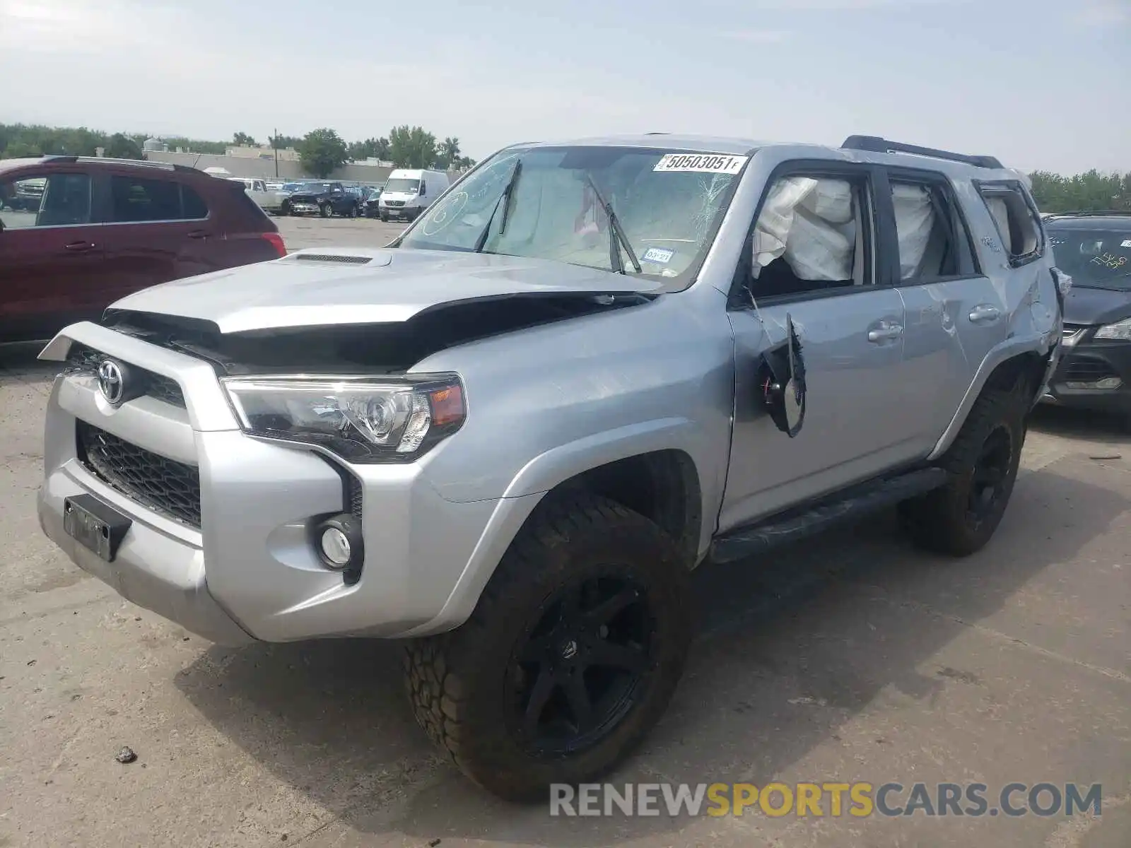 2 Photograph of a damaged car JTEBU5JR8K5663065 TOYOTA 4RUNNER 2019