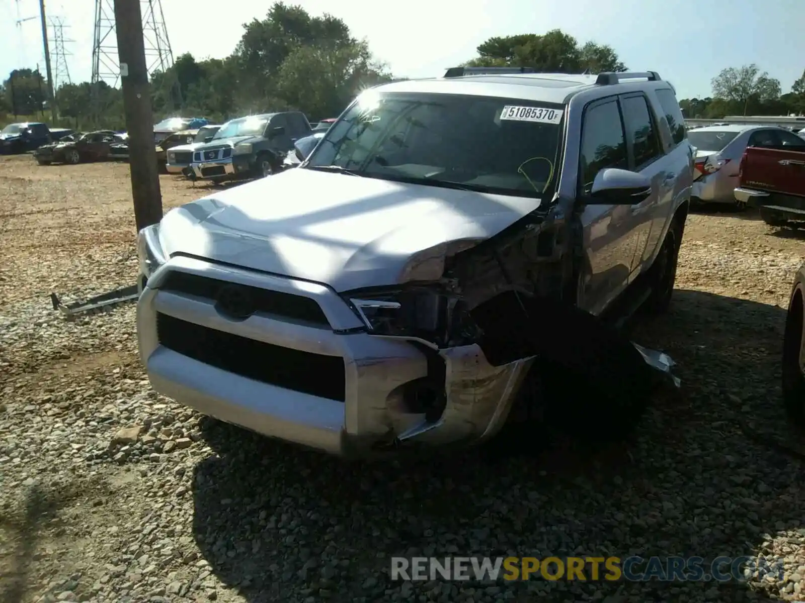 2 Photograph of a damaged car JTEBU5JR8K5664488 TOYOTA 4RUNNER 2019