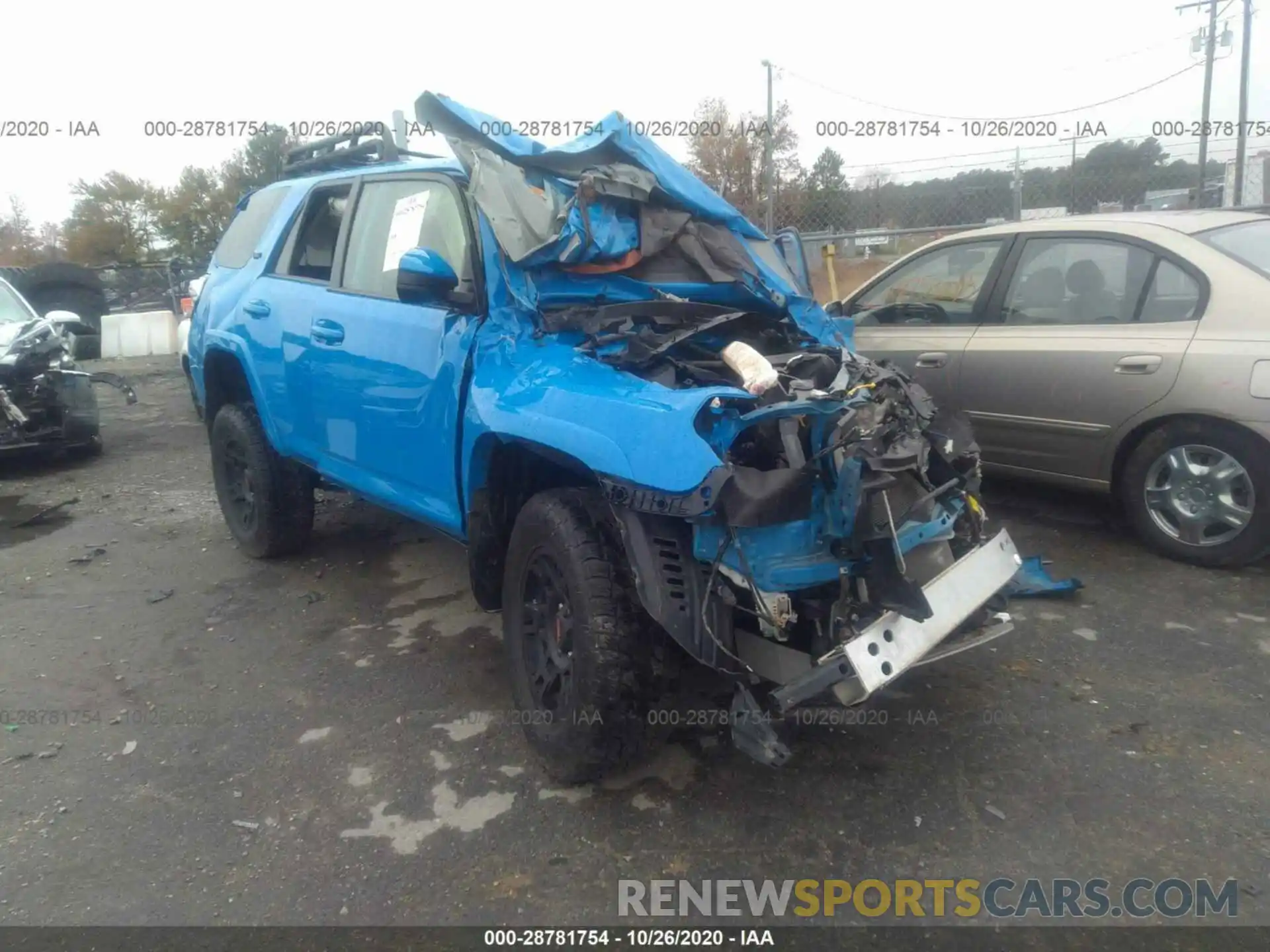 1 Photograph of a damaged car JTEBU5JR8K5664667 TOYOTA 4RUNNER 2019