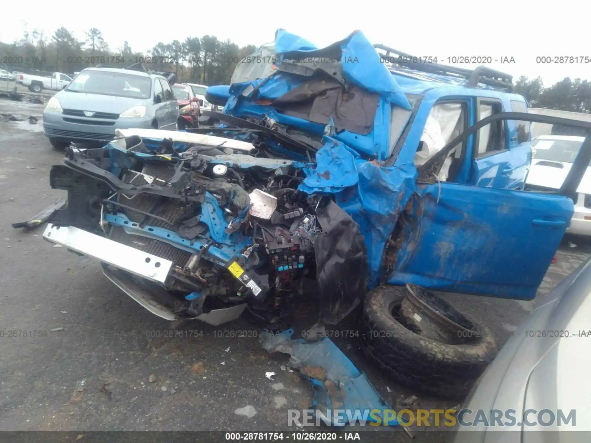 2 Photograph of a damaged car JTEBU5JR8K5664667 TOYOTA 4RUNNER 2019