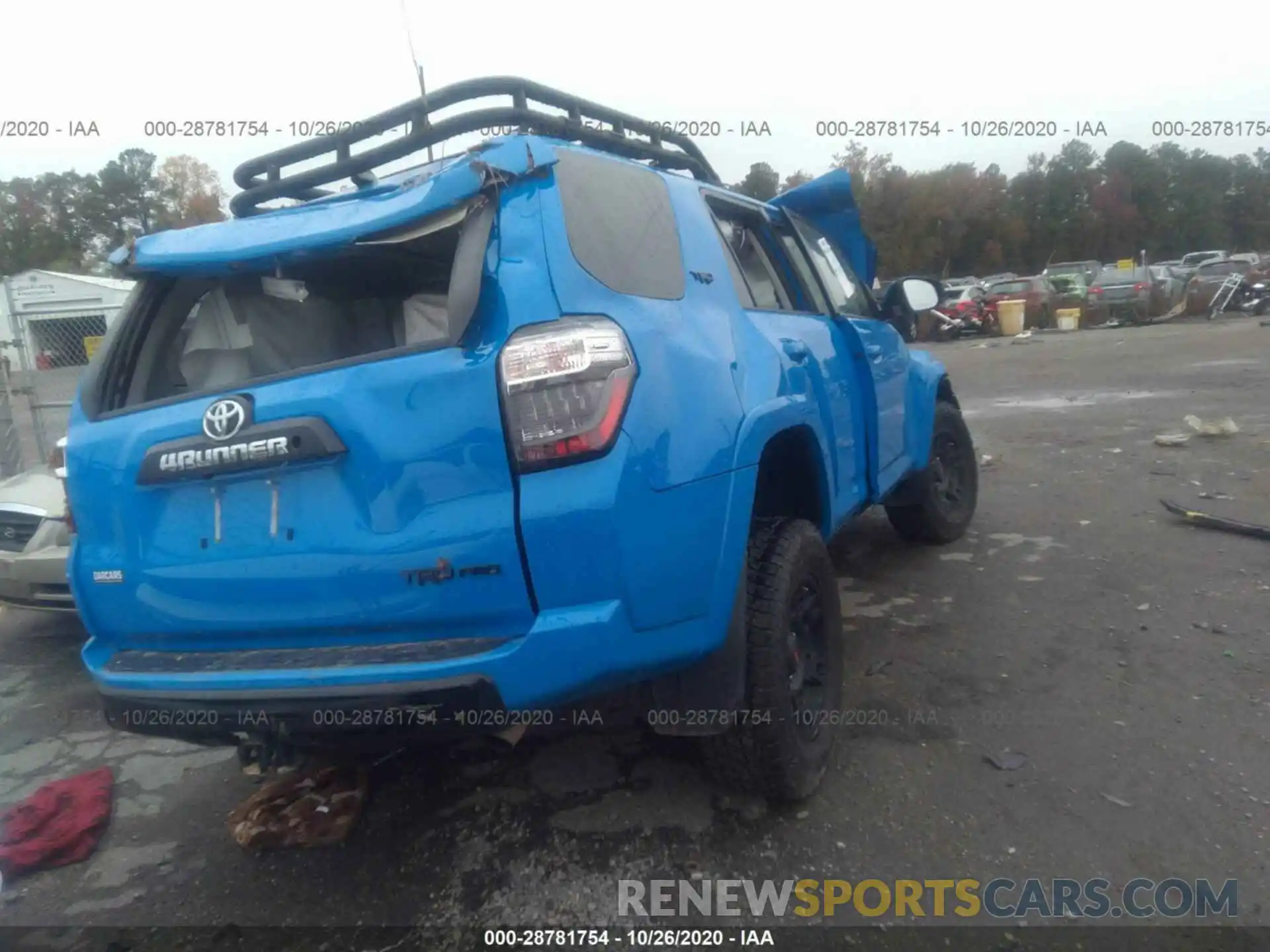 4 Фотография поврежденного автомобиля JTEBU5JR8K5664667 TOYOTA 4RUNNER 2019