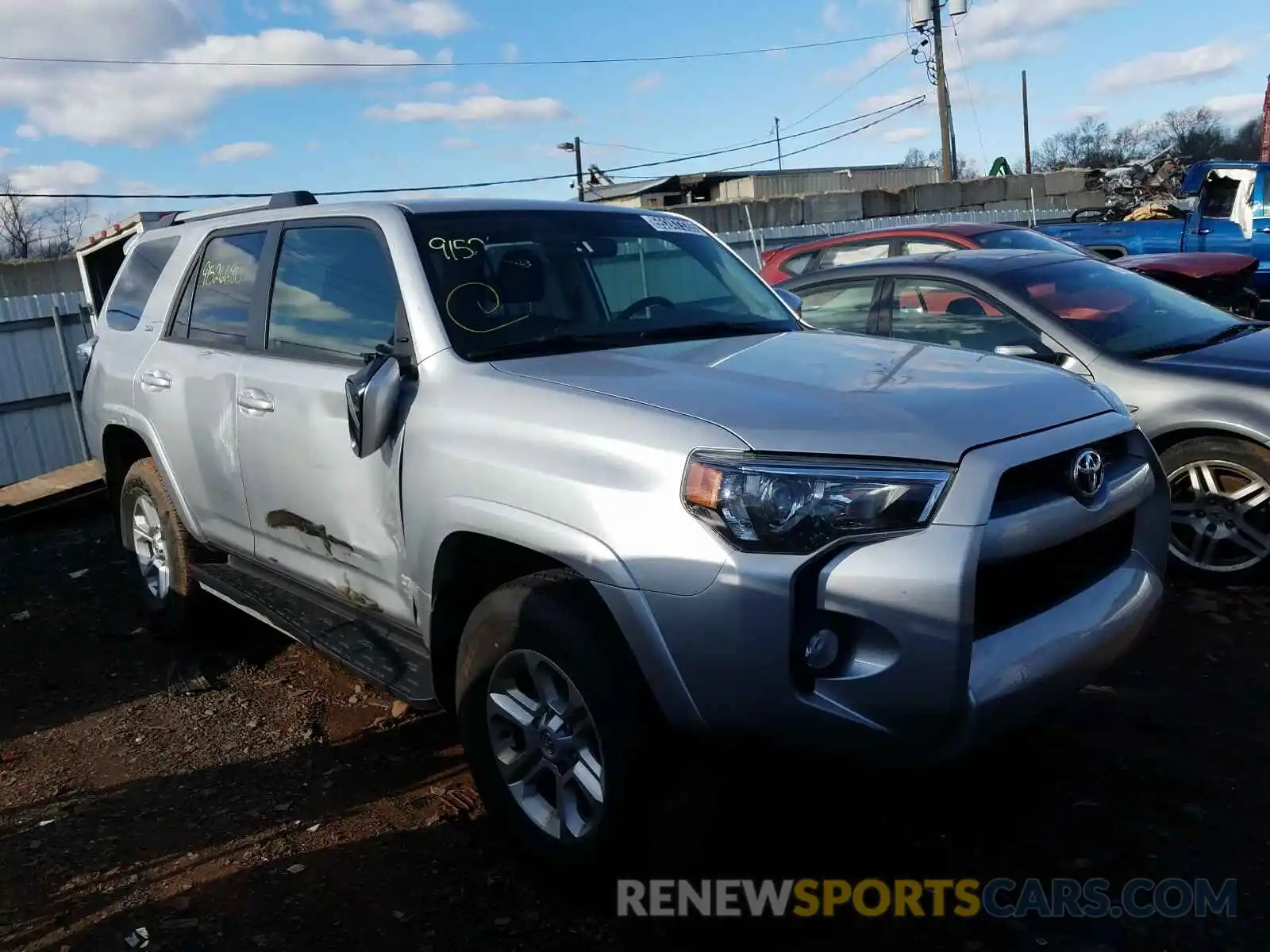 1 Photograph of a damaged car JTEBU5JR8K5664801 TOYOTA 4RUNNER 2019