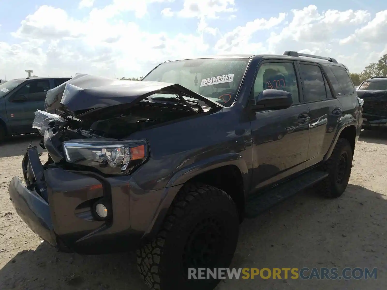 2 Photograph of a damaged car JTEBU5JR8K5671781 TOYOTA 4RUNNER 2019