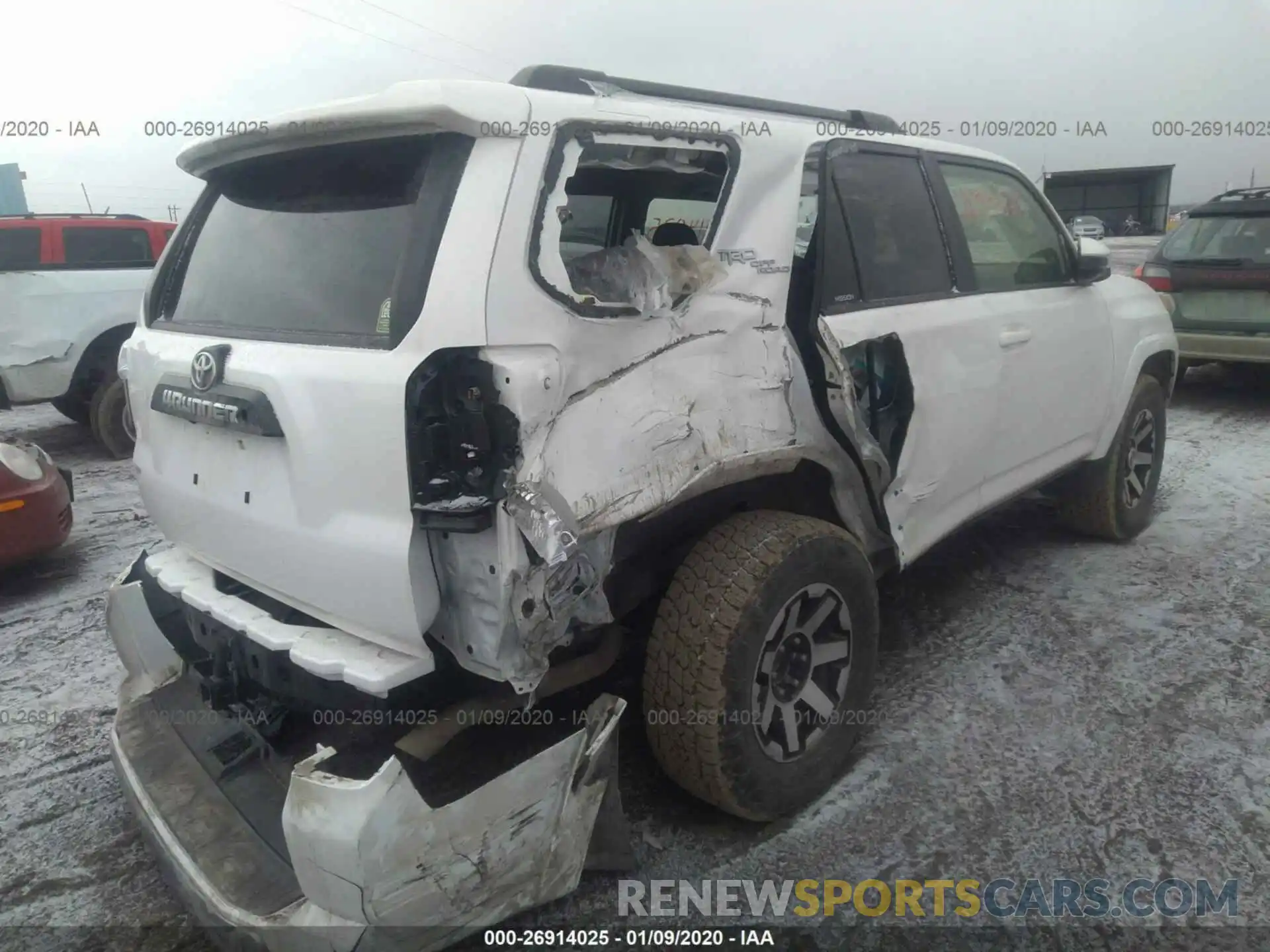 4 Photograph of a damaged car JTEBU5JR8K5671957 TOYOTA 4RUNNER 2019