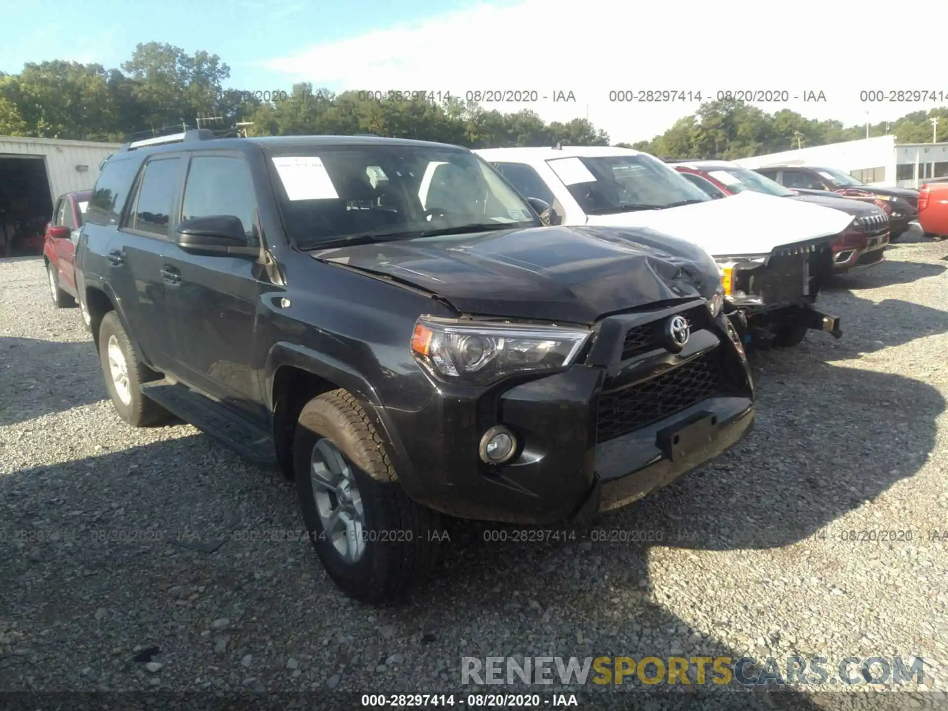 1 Photograph of a damaged car JTEBU5JR8K5674048 TOYOTA 4RUNNER 2019