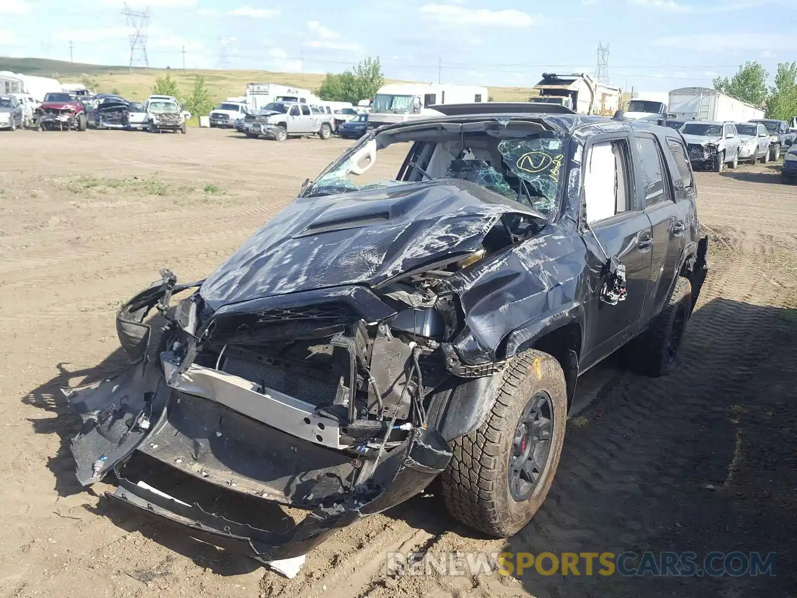 2 Photograph of a damaged car JTEBU5JR8K5678696 TOYOTA 4RUNNER 2019