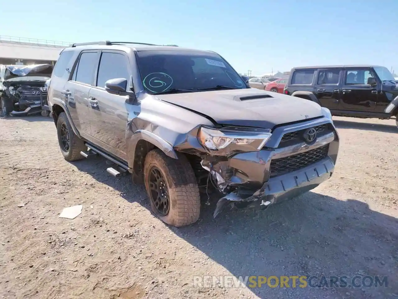 1 Photograph of a damaged car JTEBU5JR8K5682070 TOYOTA 4RUNNER 2019