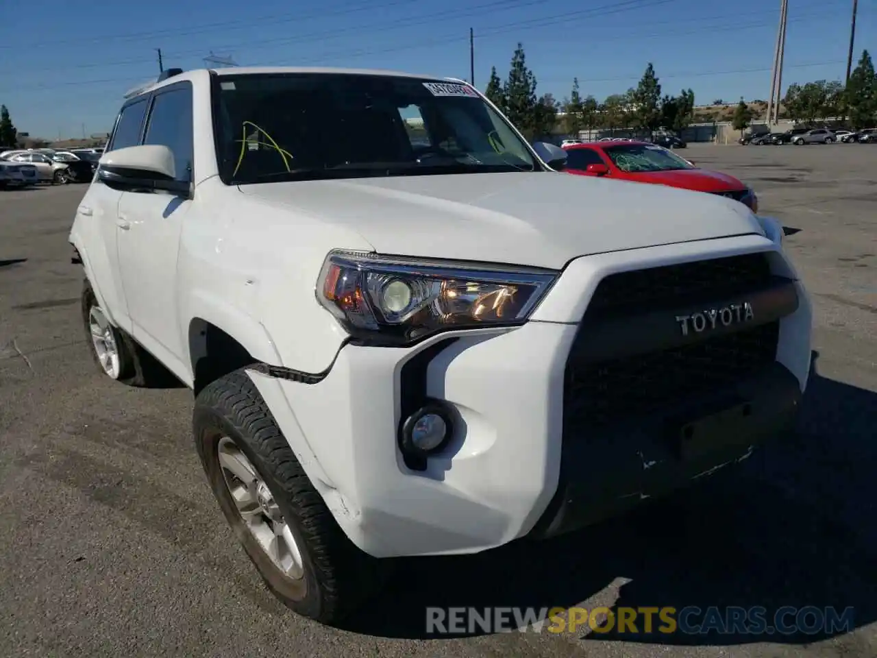 1 Photograph of a damaged car JTEBU5JR8K5686880 TOYOTA 4RUNNER 2019