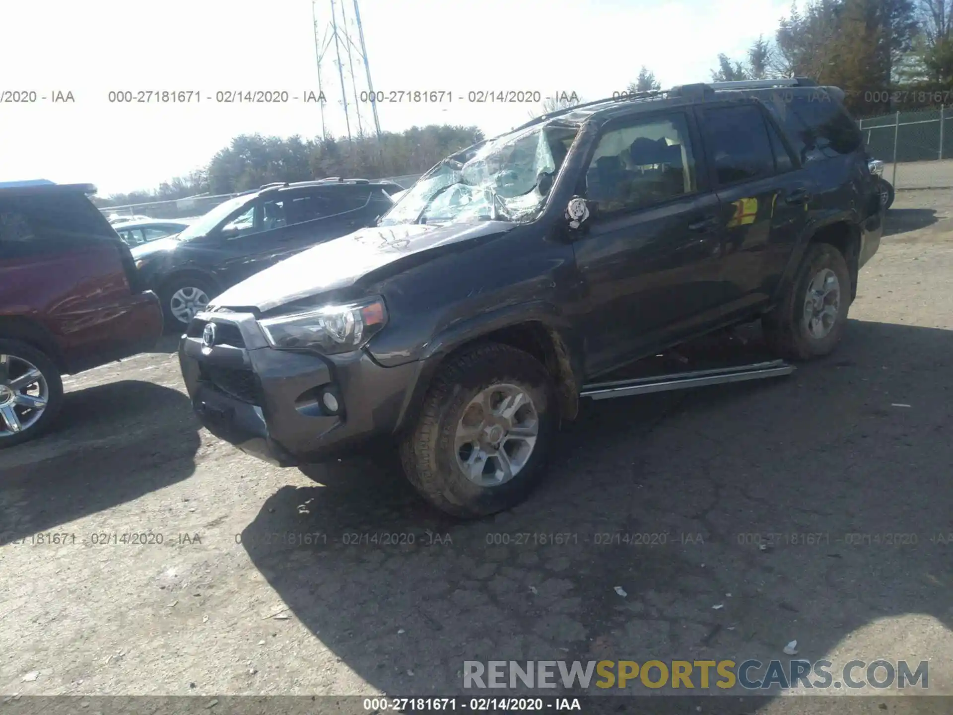 2 Фотография поврежденного автомобиля JTEBU5JR8K5687866 TOYOTA 4RUNNER 2019