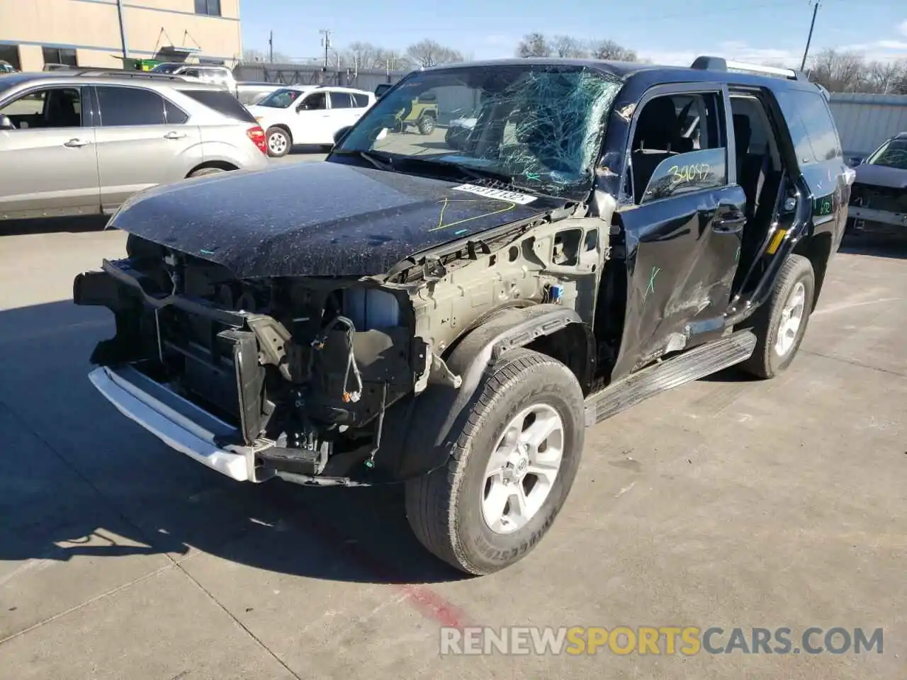 2 Photograph of a damaged car JTEBU5JR8K5688659 TOYOTA 4RUNNER 2019