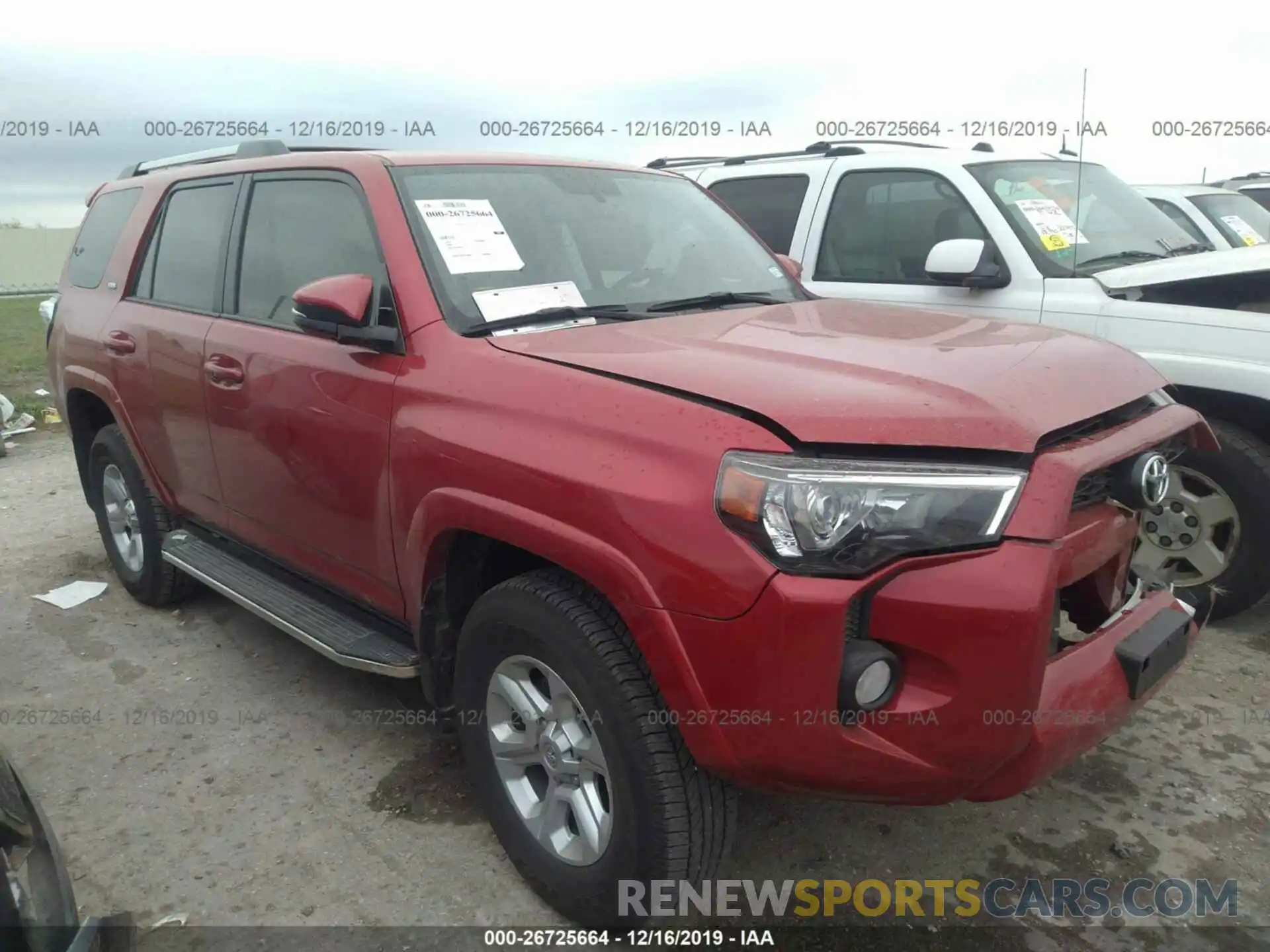 1 Фотография поврежденного автомобиля JTEBU5JR8K5688869 TOYOTA 4RUNNER 2019