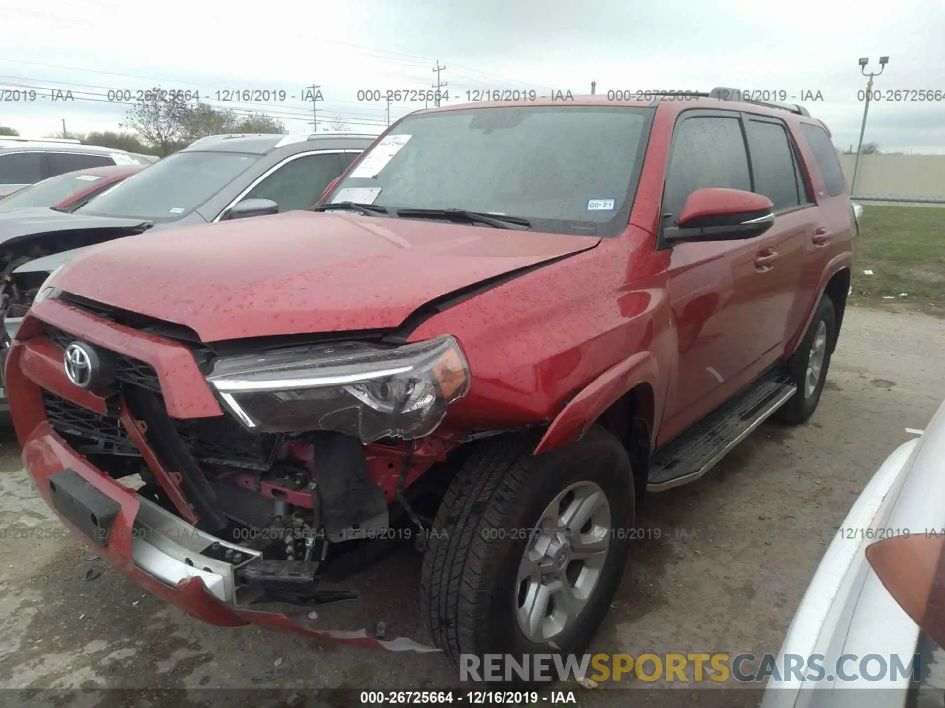 2 Фотография поврежденного автомобиля JTEBU5JR8K5688869 TOYOTA 4RUNNER 2019