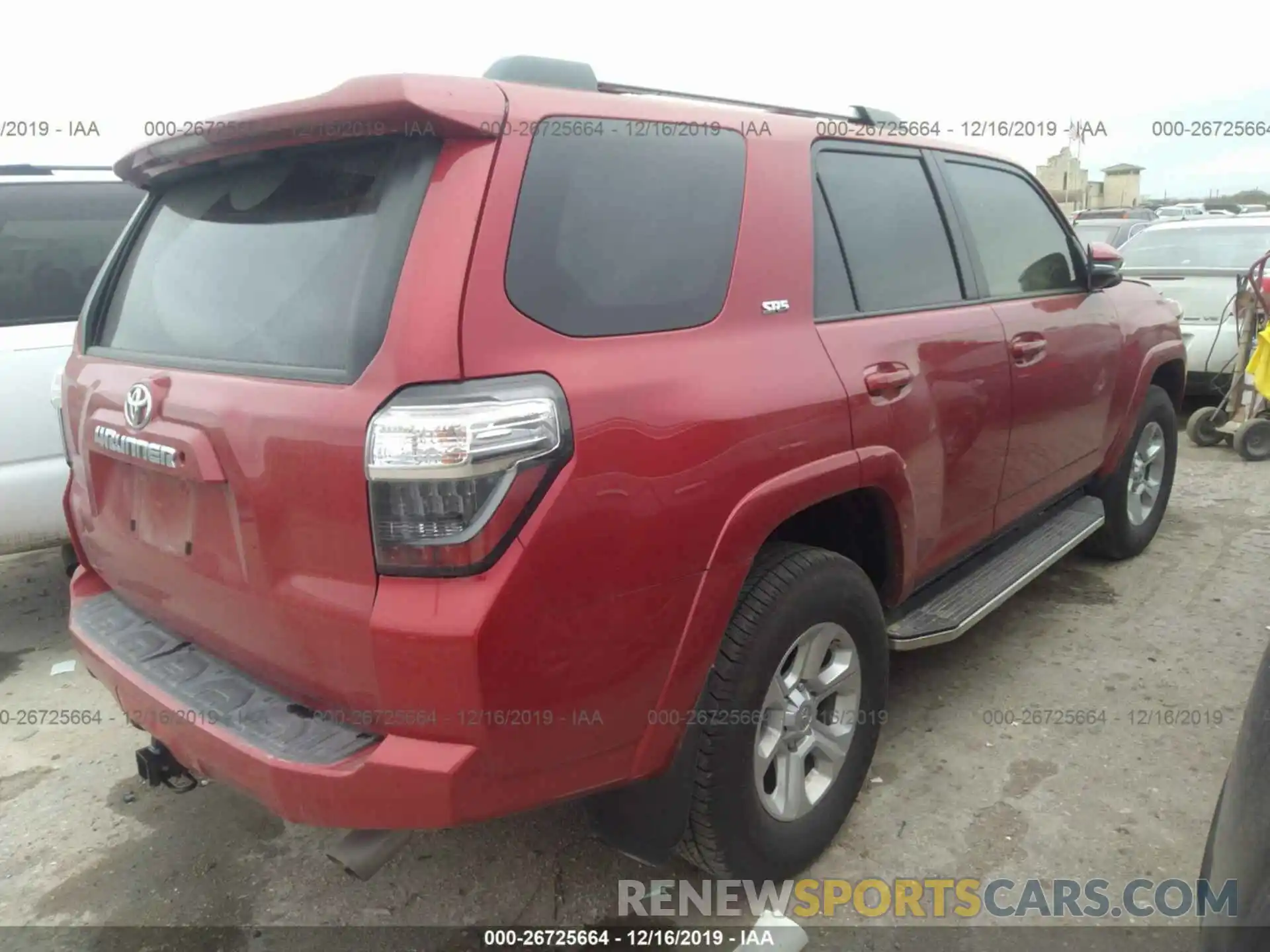 4 Фотография поврежденного автомобиля JTEBU5JR8K5688869 TOYOTA 4RUNNER 2019