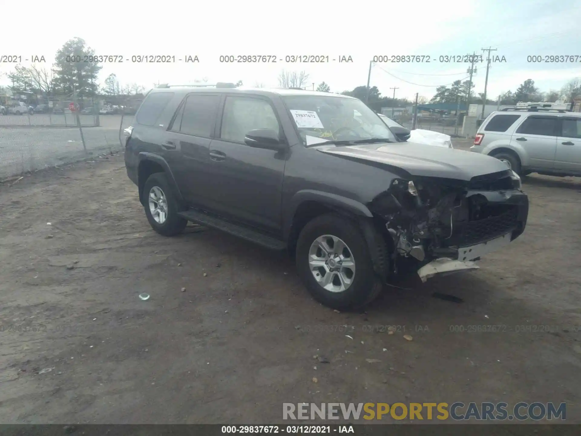 1 Photograph of a damaged car JTEBU5JR8K5690489 TOYOTA 4RUNNER 2019