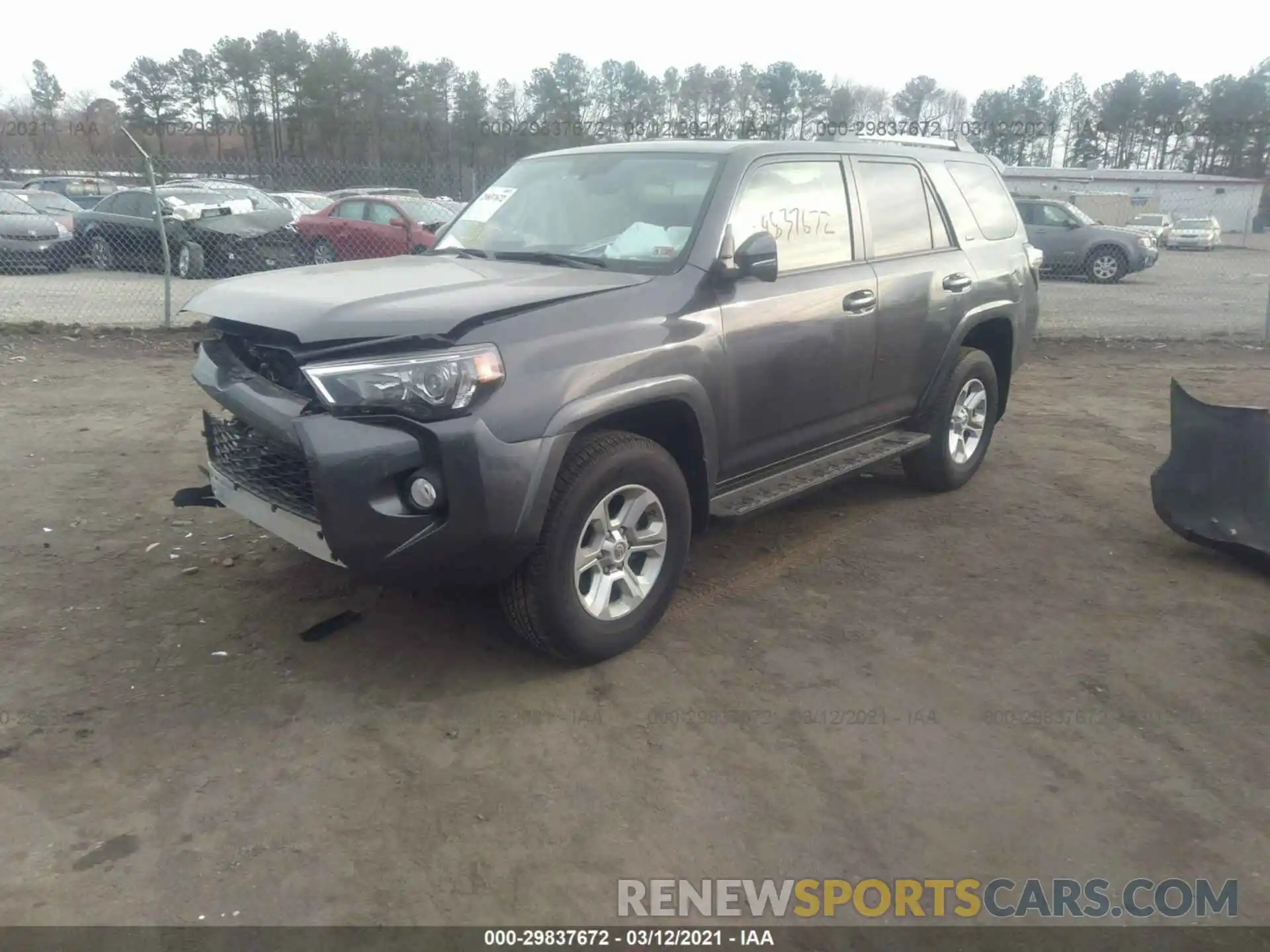 2 Photograph of a damaged car JTEBU5JR8K5690489 TOYOTA 4RUNNER 2019