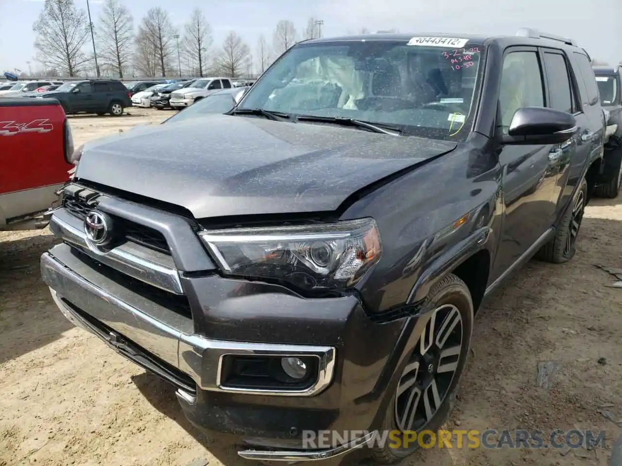 2 Photograph of a damaged car JTEBU5JR8K5692601 TOYOTA 4RUNNER 2019