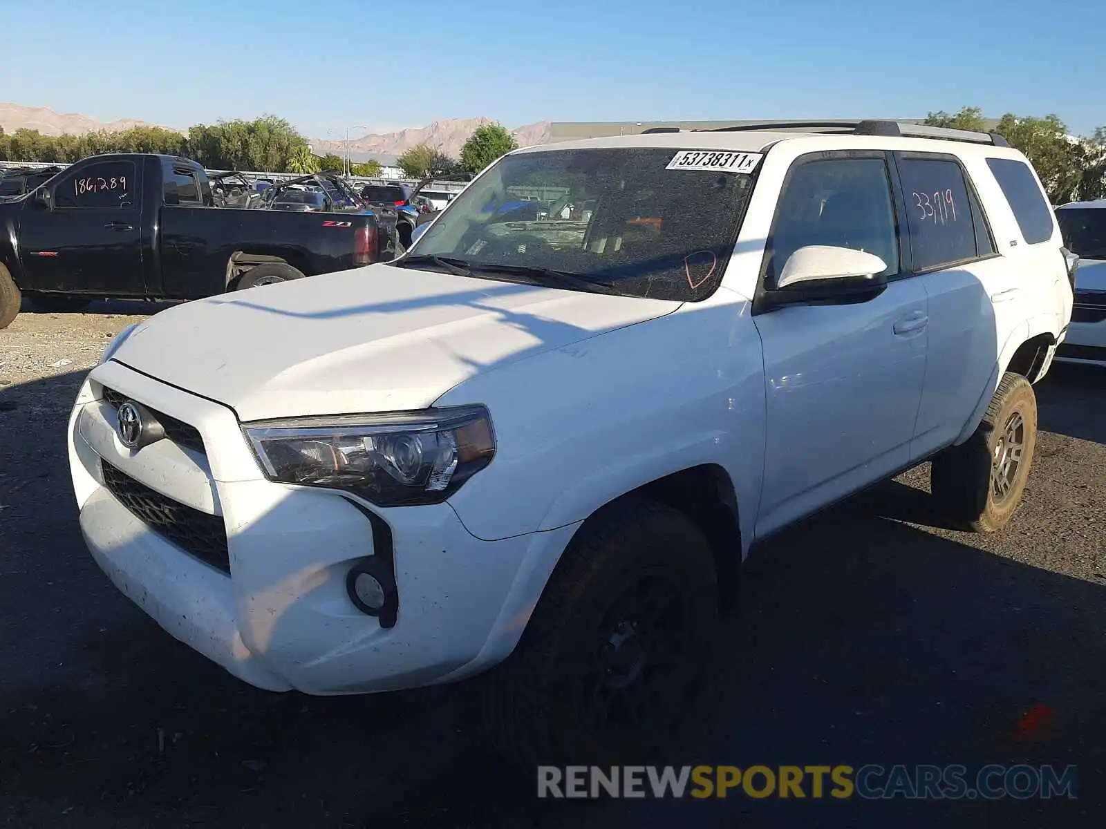 2 Photograph of a damaged car JTEBU5JR8K5694820 TOYOTA 4RUNNER 2019