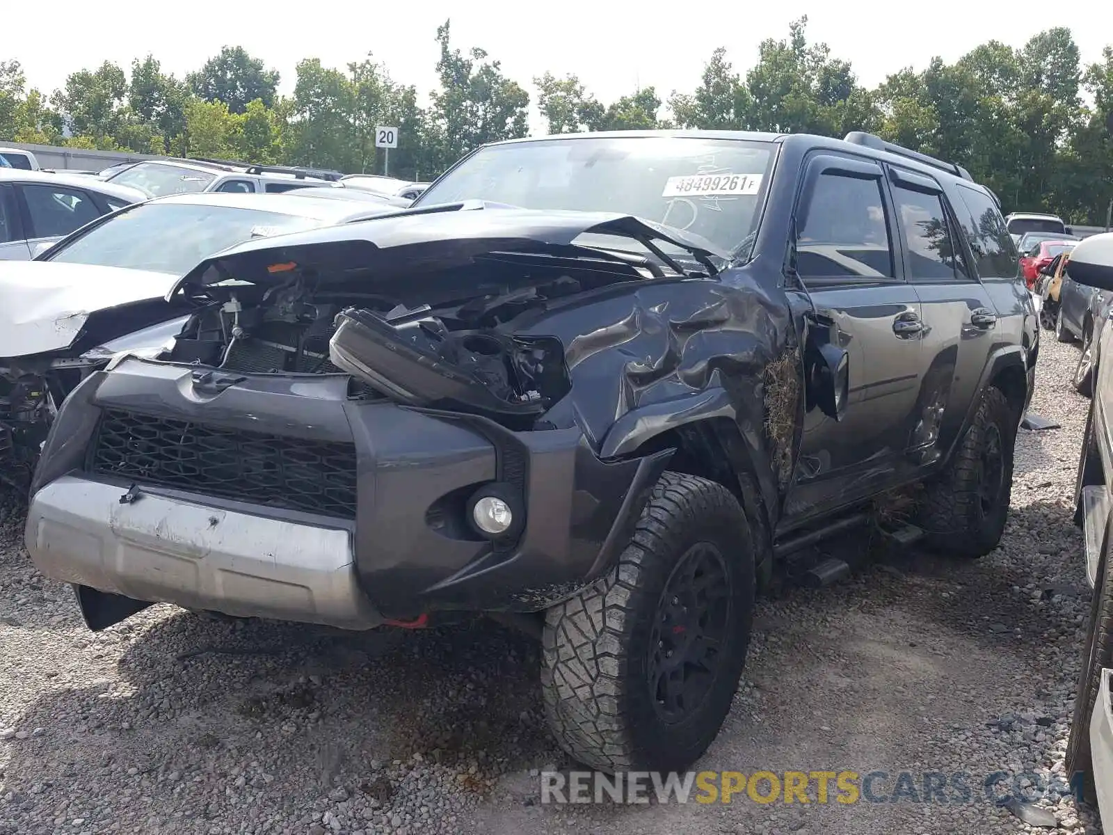 2 Photograph of a damaged car JTEBU5JR8K5699872 TOYOTA 4RUNNER 2019