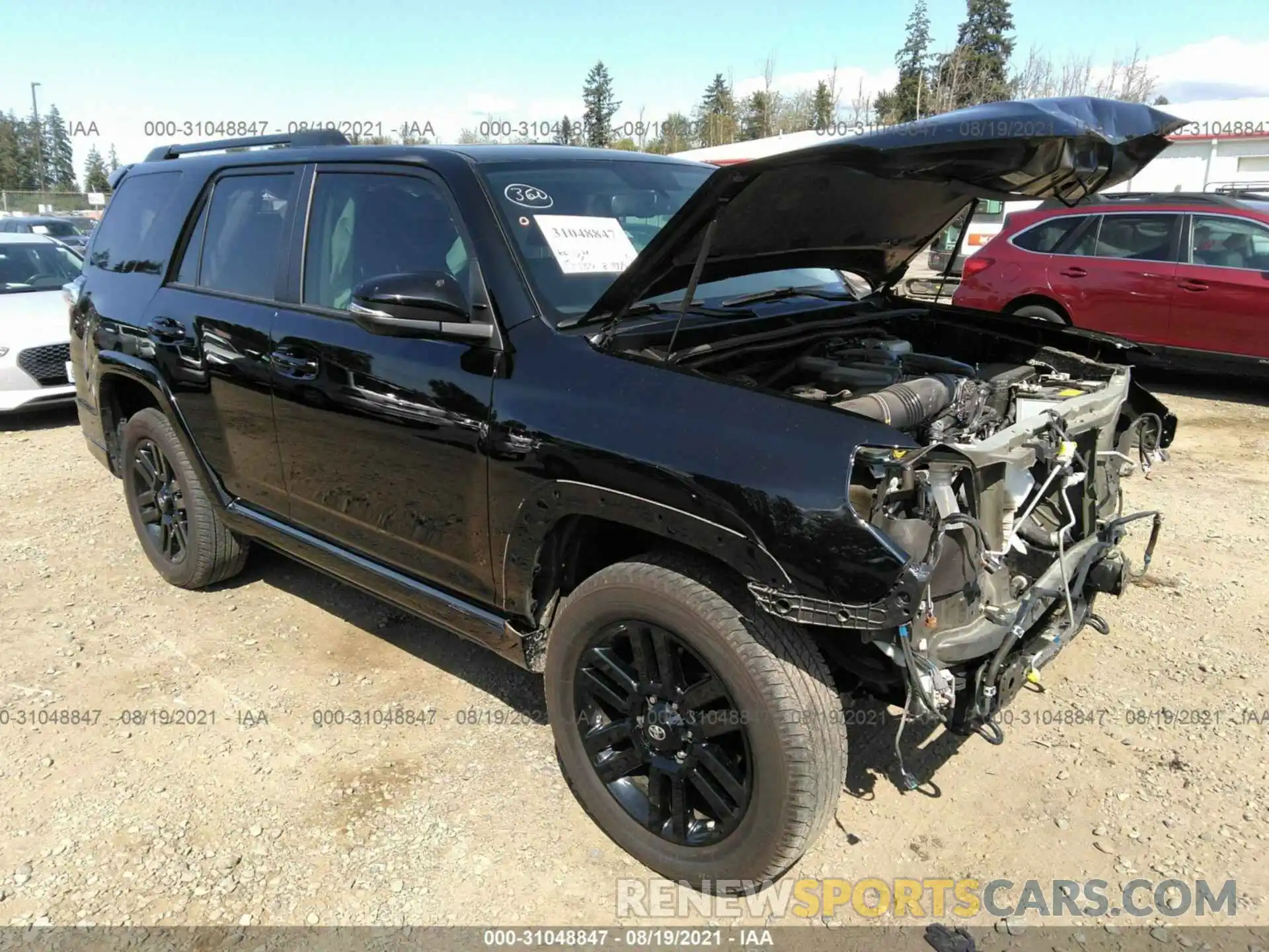 1 Photograph of a damaged car JTEBU5JR8K5704889 TOYOTA 4RUNNER 2019