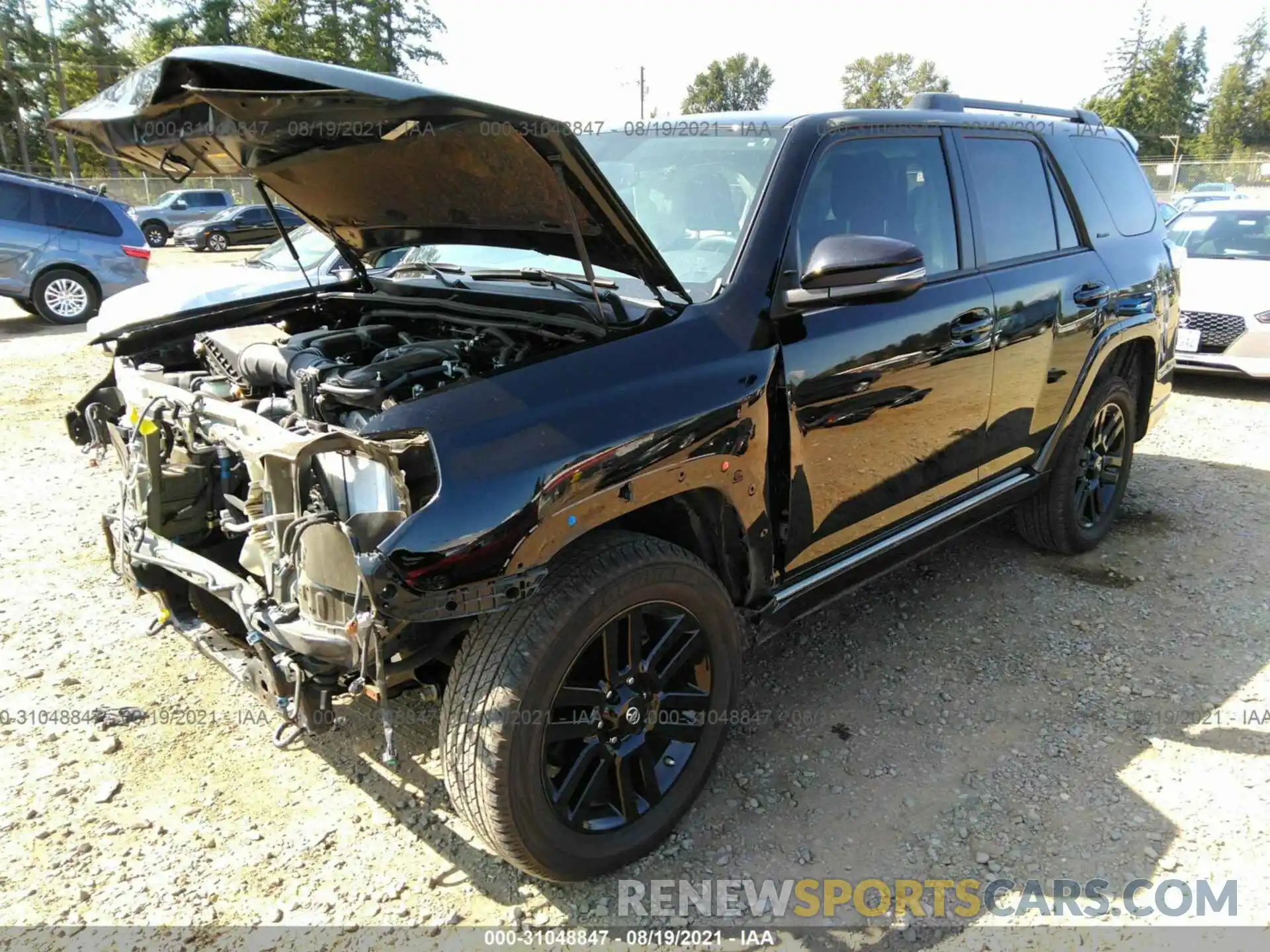 2 Фотография поврежденного автомобиля JTEBU5JR8K5704889 TOYOTA 4RUNNER 2019