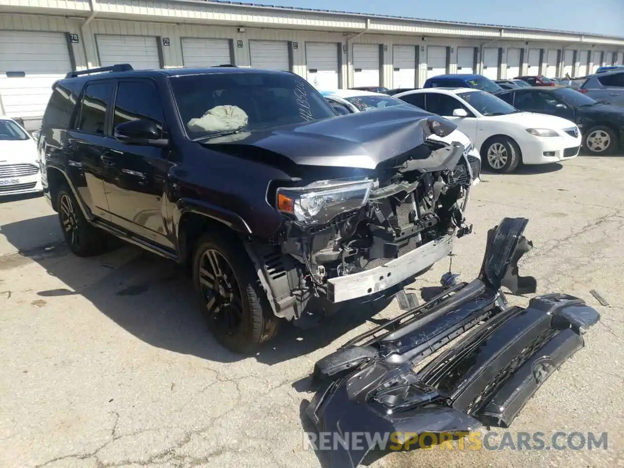 1 Photograph of a damaged car JTEBU5JR8K5707436 TOYOTA 4RUNNER 2019