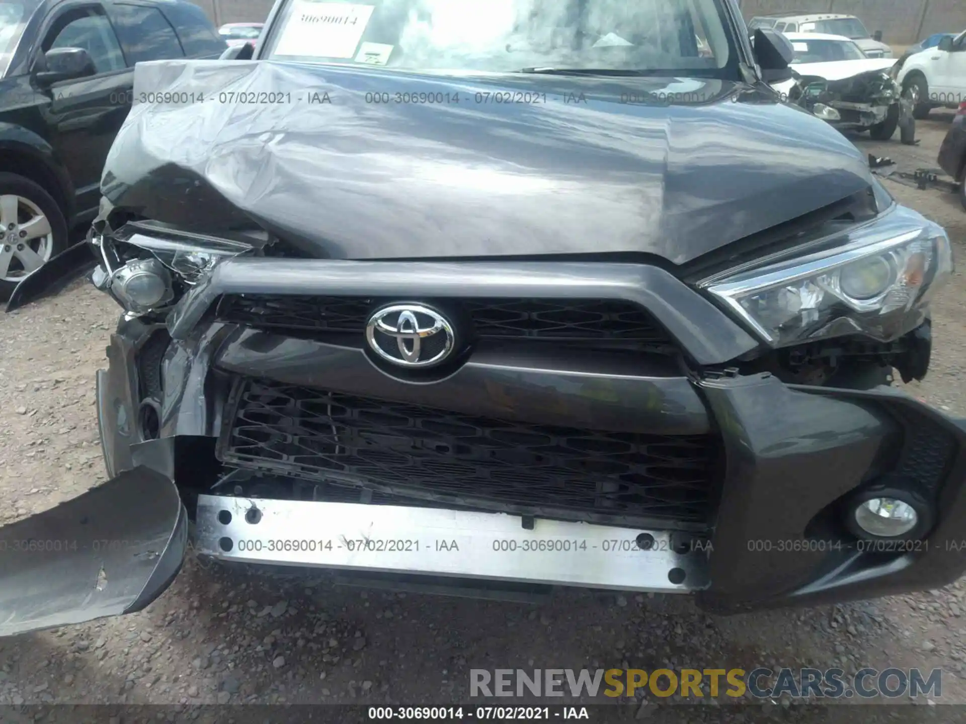 6 Photograph of a damaged car JTEBU5JR8K5707744 TOYOTA 4RUNNER 2019