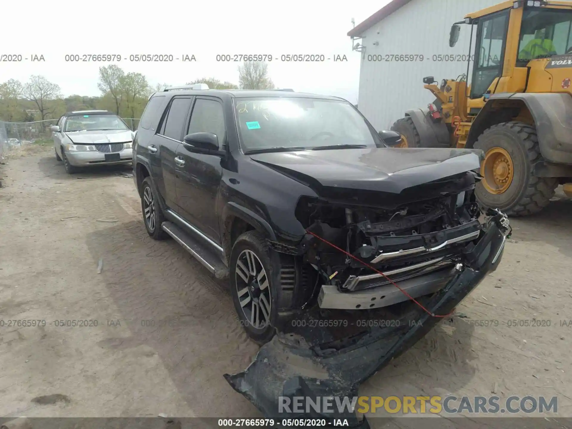 1 Photograph of a damaged car JTEBU5JR8K5708876 TOYOTA 4RUNNER 2019