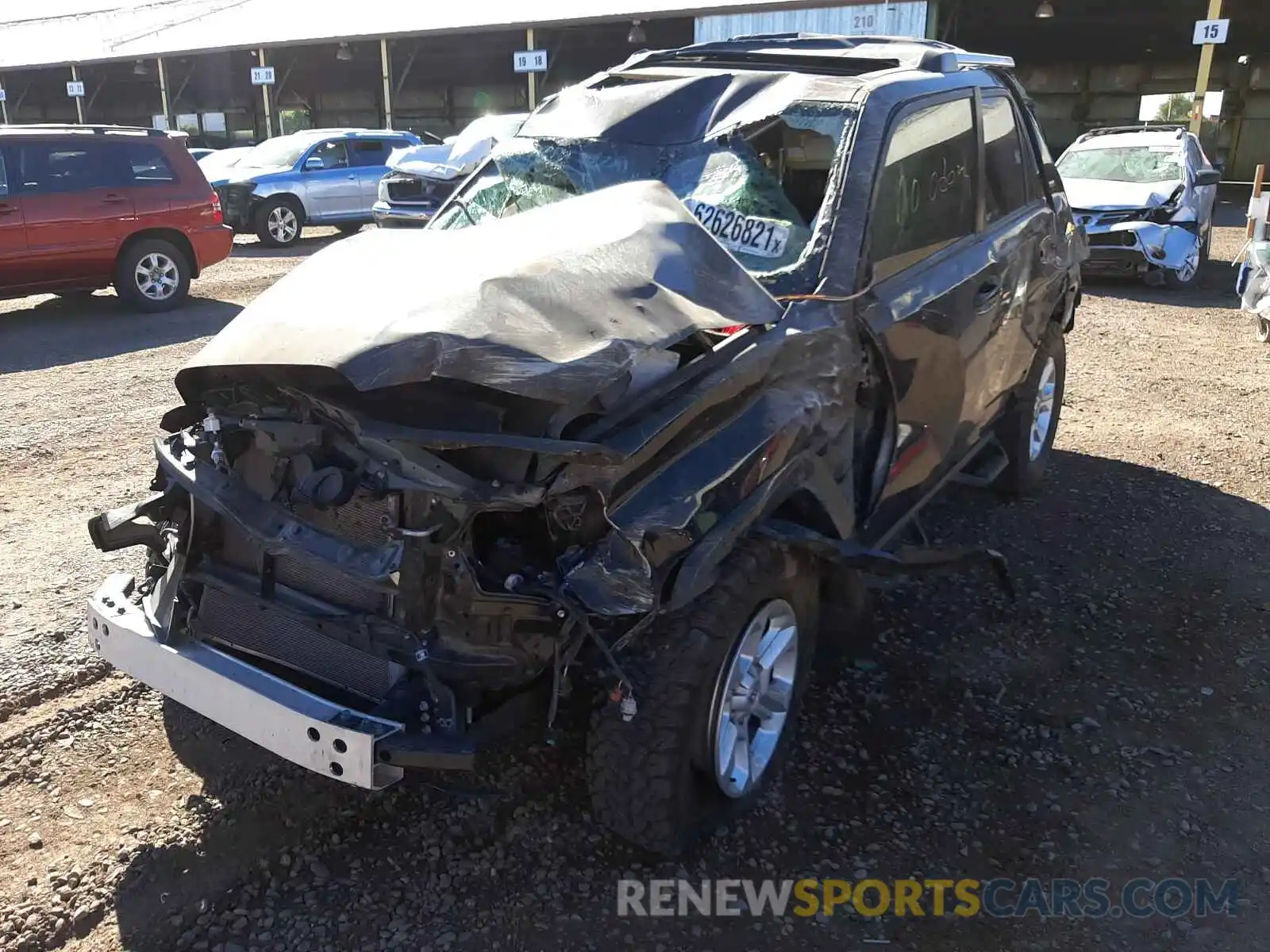 2 Photograph of a damaged car JTEBU5JR8K5710109 TOYOTA 4RUNNER 2019