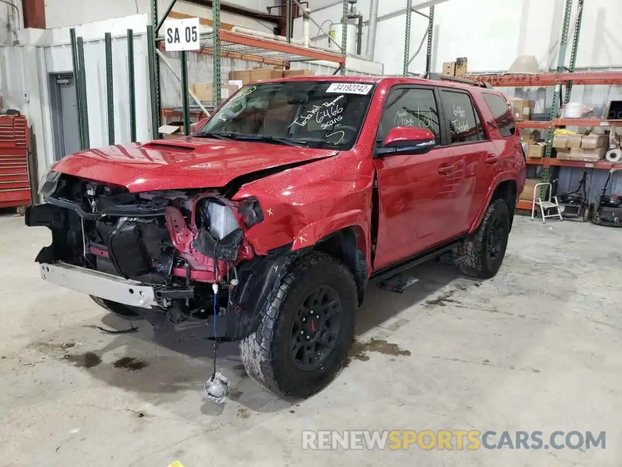 2 Photograph of a damaged car JTEBU5JR8K5711888 TOYOTA 4RUNNER 2019