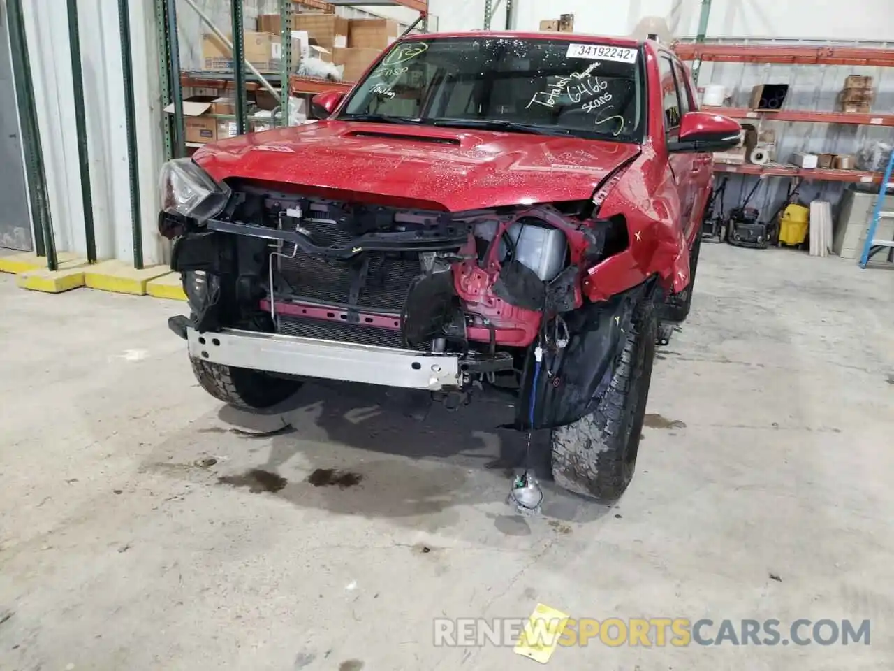 9 Фотография поврежденного автомобиля JTEBU5JR8K5711888 TOYOTA 4RUNNER 2019