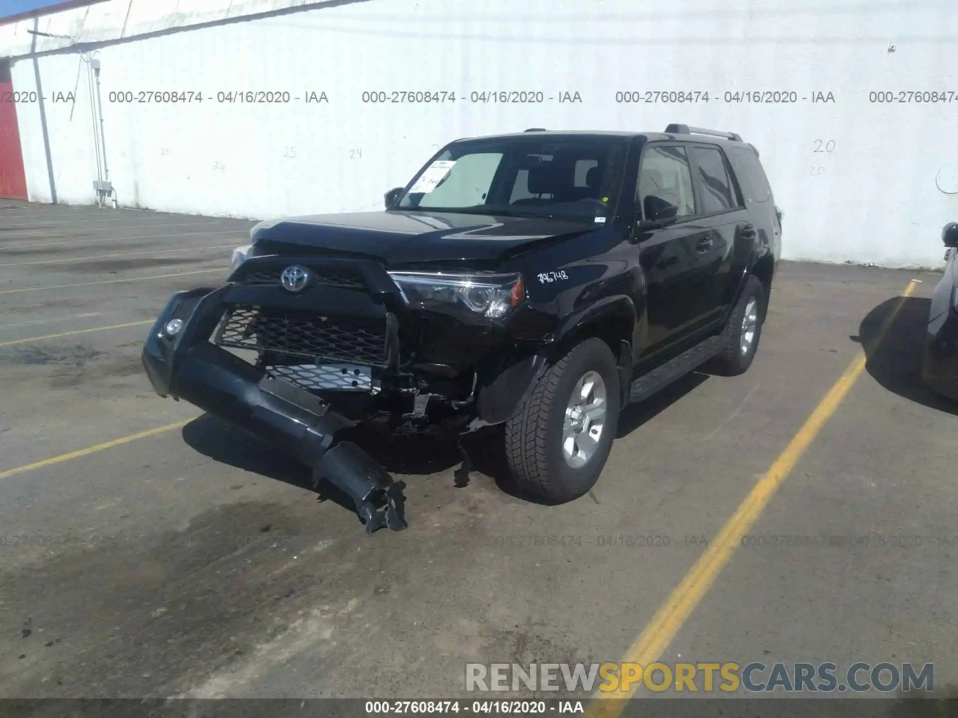 2 Photograph of a damaged car JTEBU5JR8K5712426 TOYOTA 4RUNNER 2019