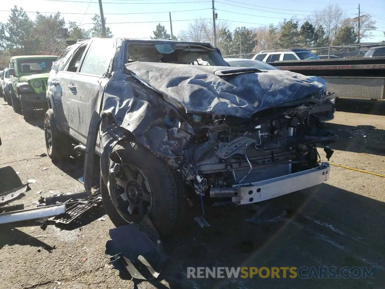 1 Photograph of a damaged car JTEBU5JR8K5713625 TOYOTA 4RUNNER 2019