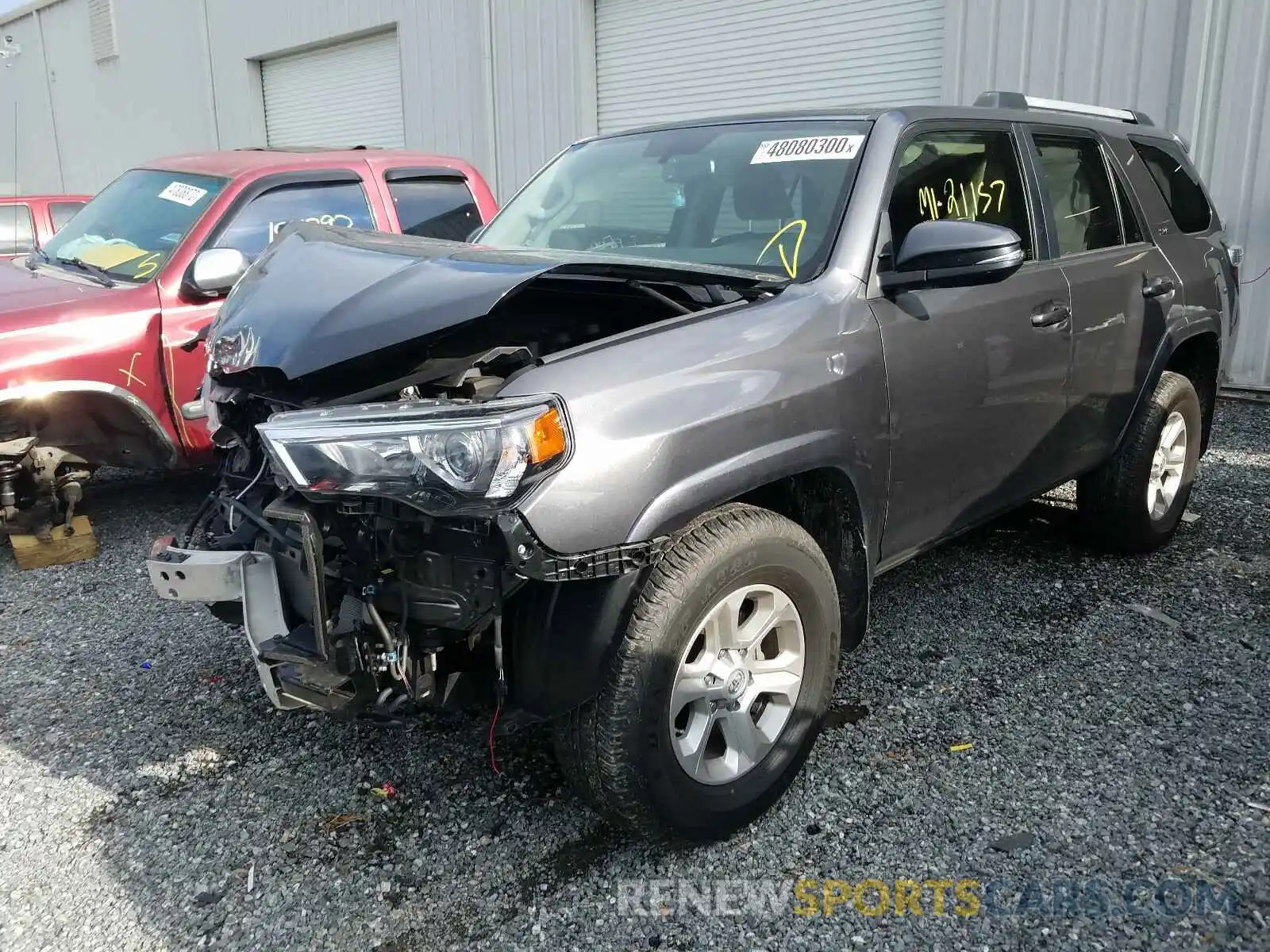 2 Photograph of a damaged car JTEBU5JR8K5713785 TOYOTA 4RUNNER 2019