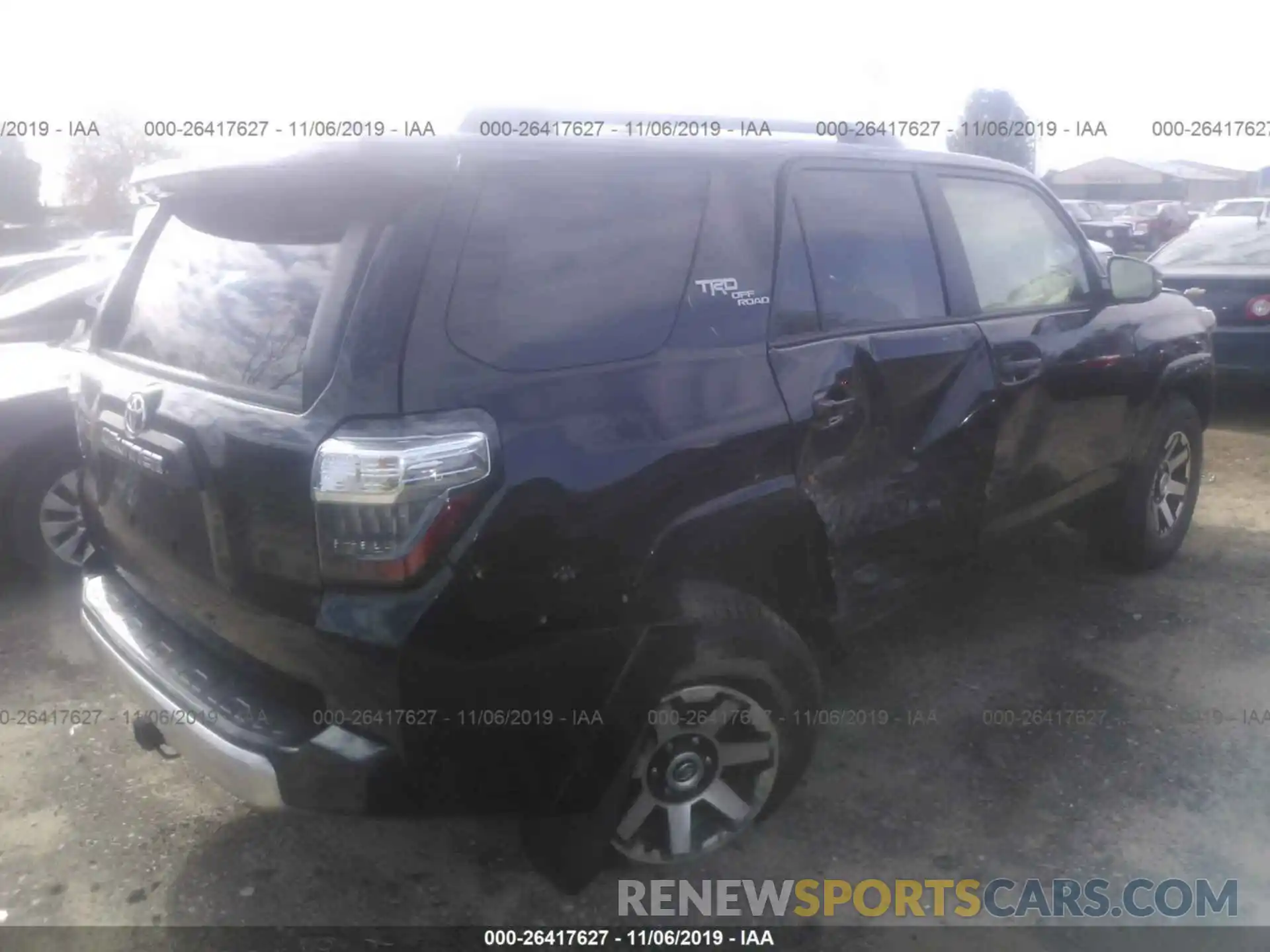 4 Фотография поврежденного автомобиля JTEBU5JR8K5713866 TOYOTA 4RUNNER 2019