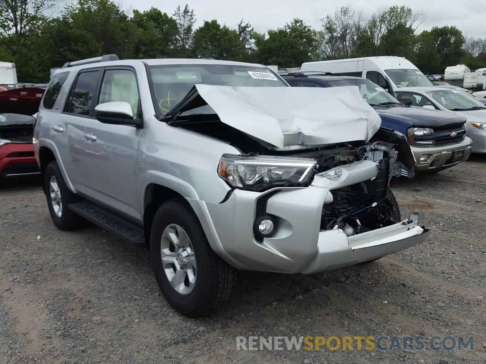 1 Photograph of a damaged car JTEBU5JR8K5716105 TOYOTA 4RUNNER 2019