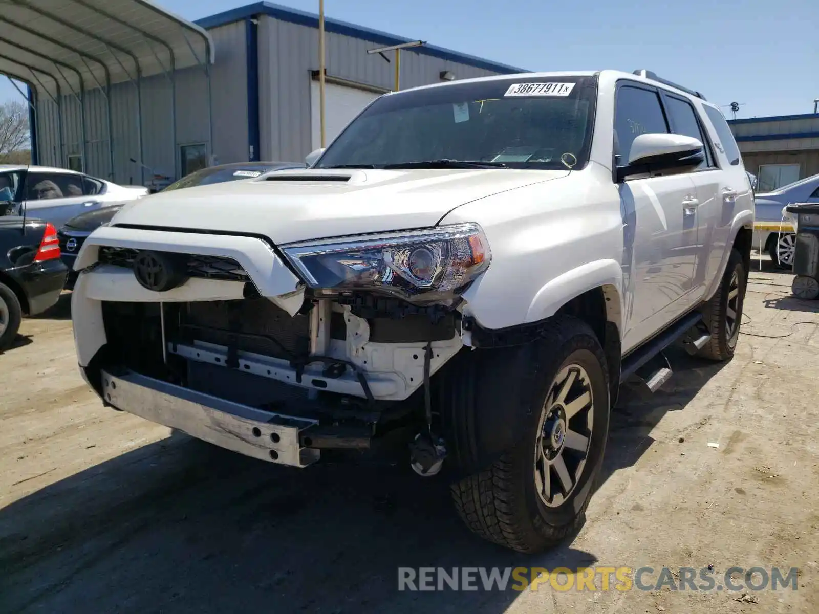 2 Photograph of a damaged car JTEBU5JR8K5723698 TOYOTA 4RUNNER 2019