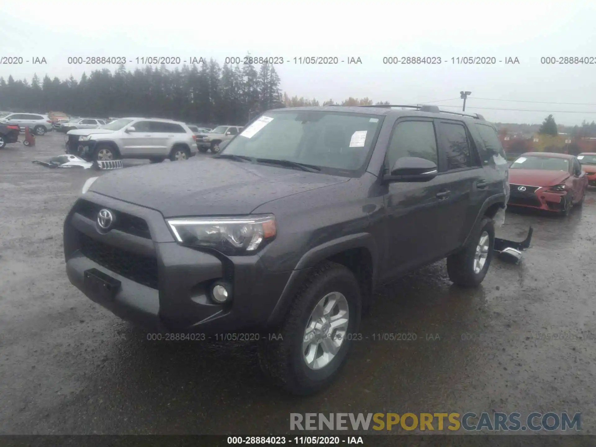 2 Photograph of a damaged car JTEBU5JR8K5723992 TOYOTA 4RUNNER 2019